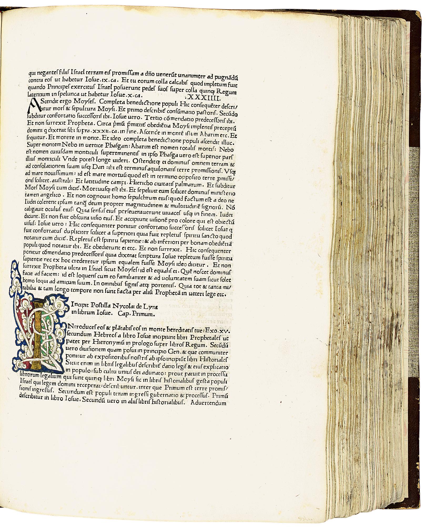 Lyra Rome Nicolaus de Lyra, Postilla in Bibliam, Rome, Sweynheym and Pannartz ...
