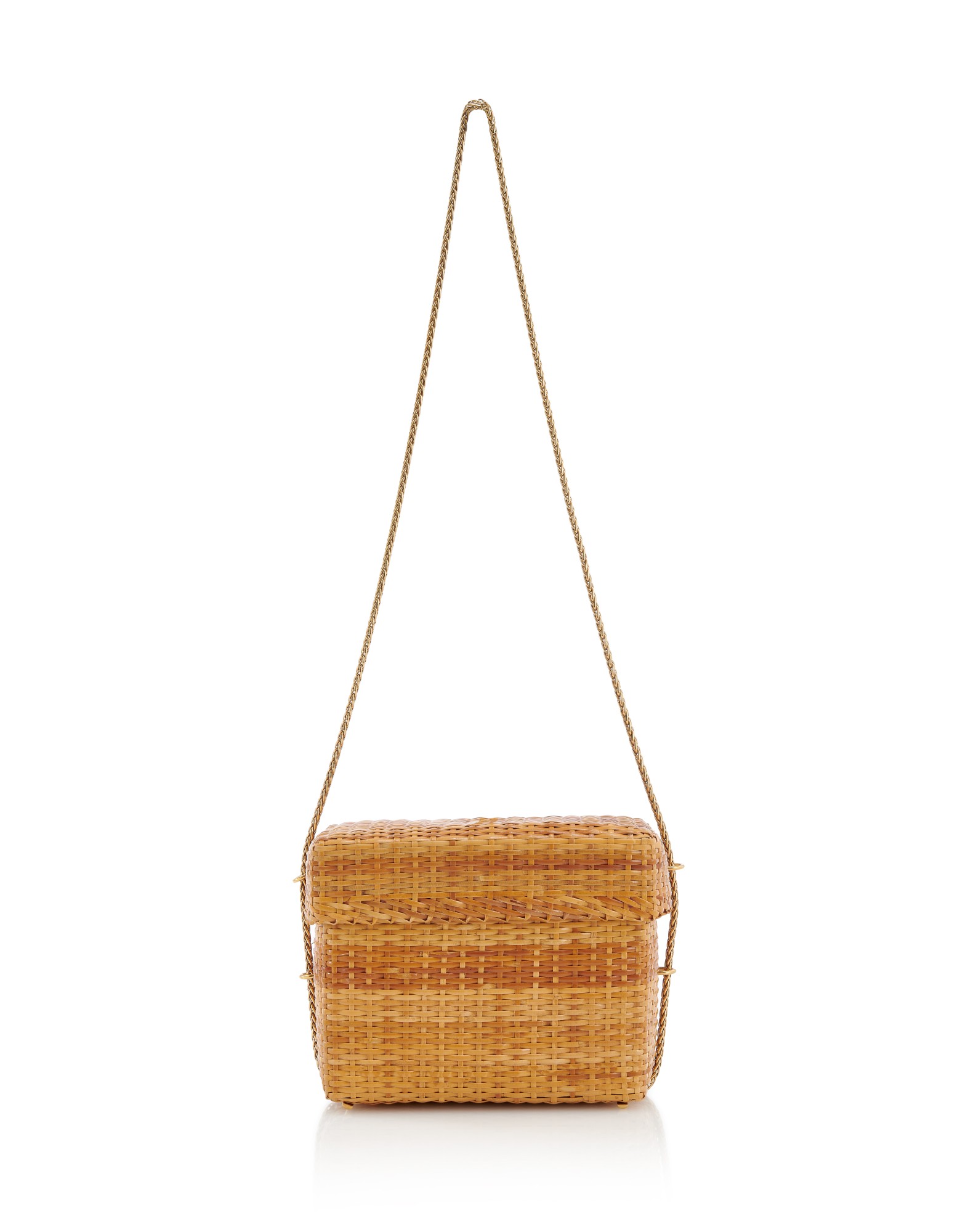 CHANEL RATTAN WICKER BASKET SHOULDER BAG Chanel Handbags and