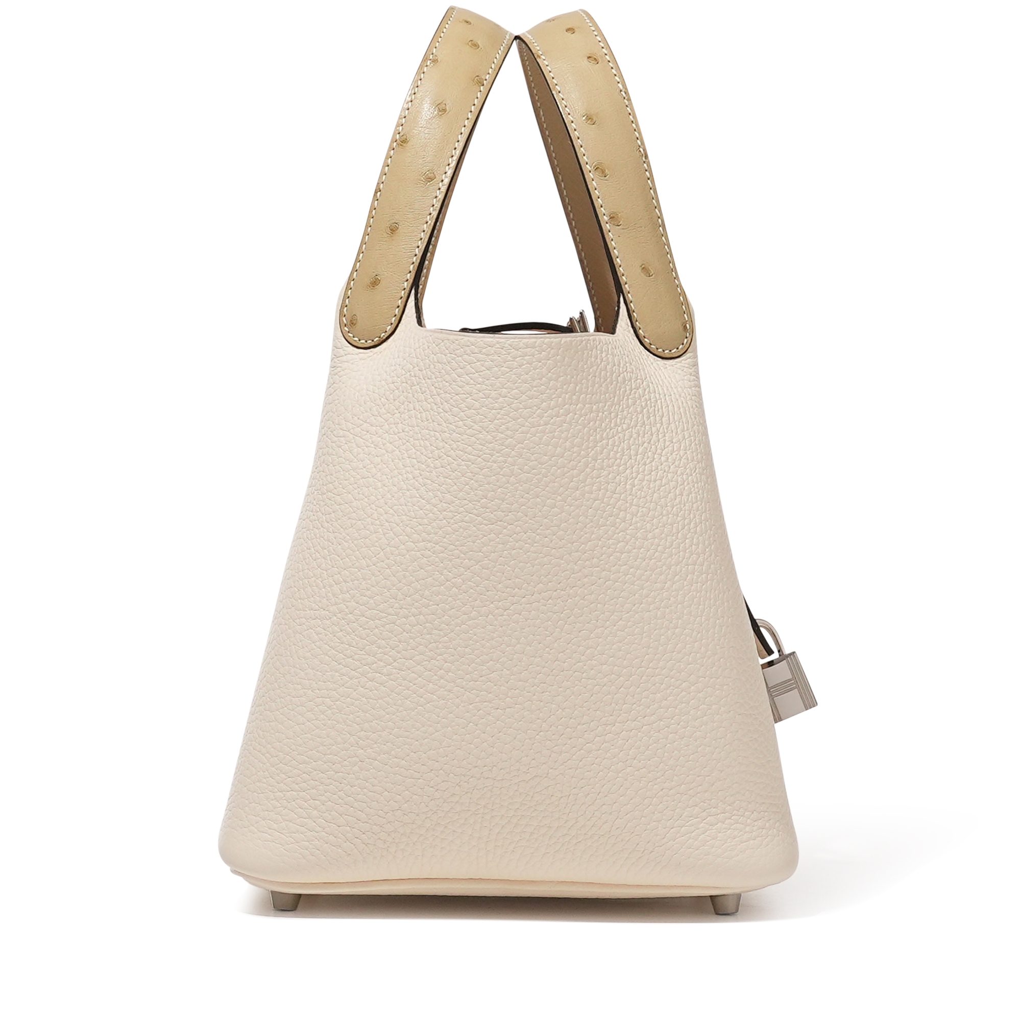 Hermès Nata Clemence And Trench Ostrich Touch Picotin Lock 18