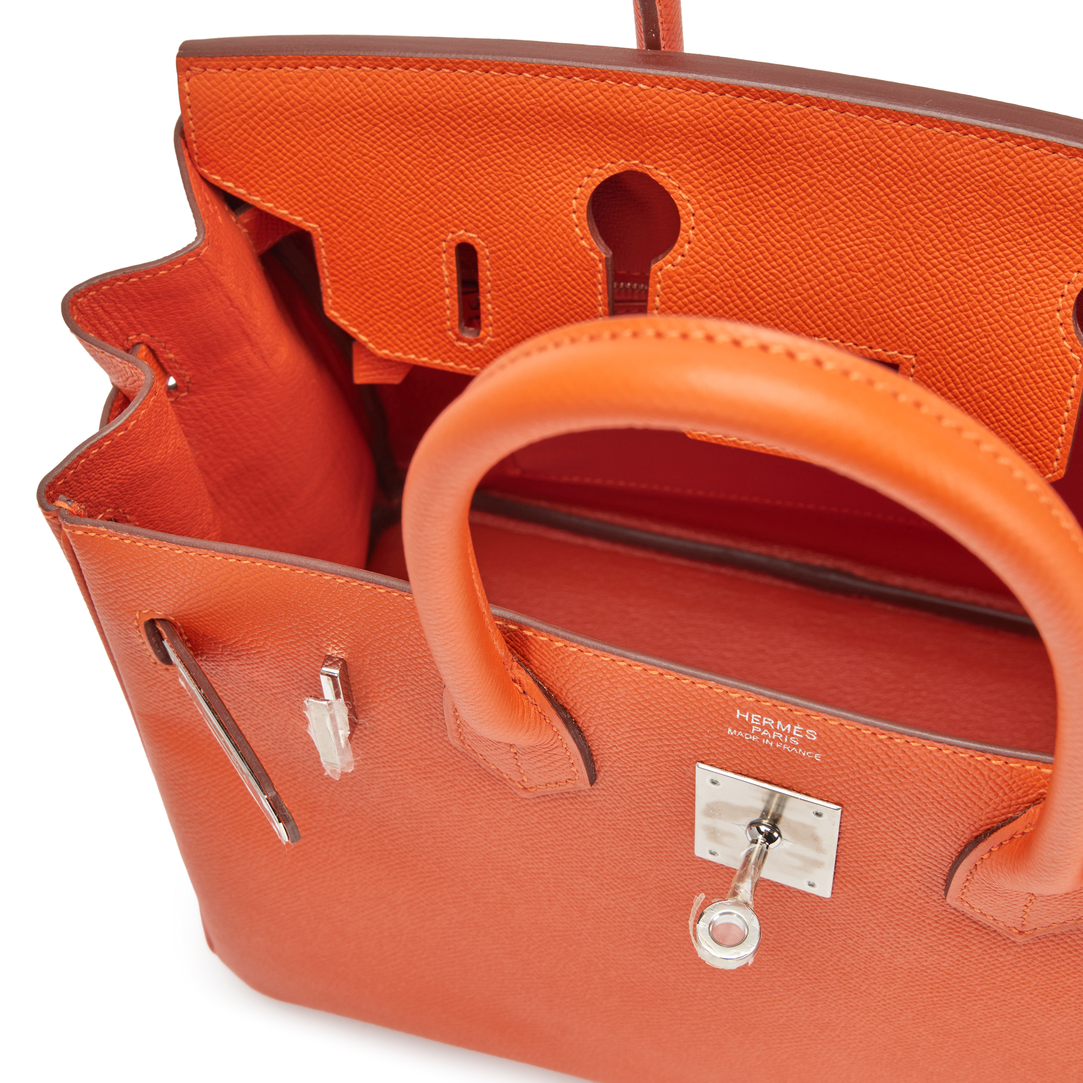 Hermès Feu Orange Epsom Birkin 30 Palladium Hardware, 2017