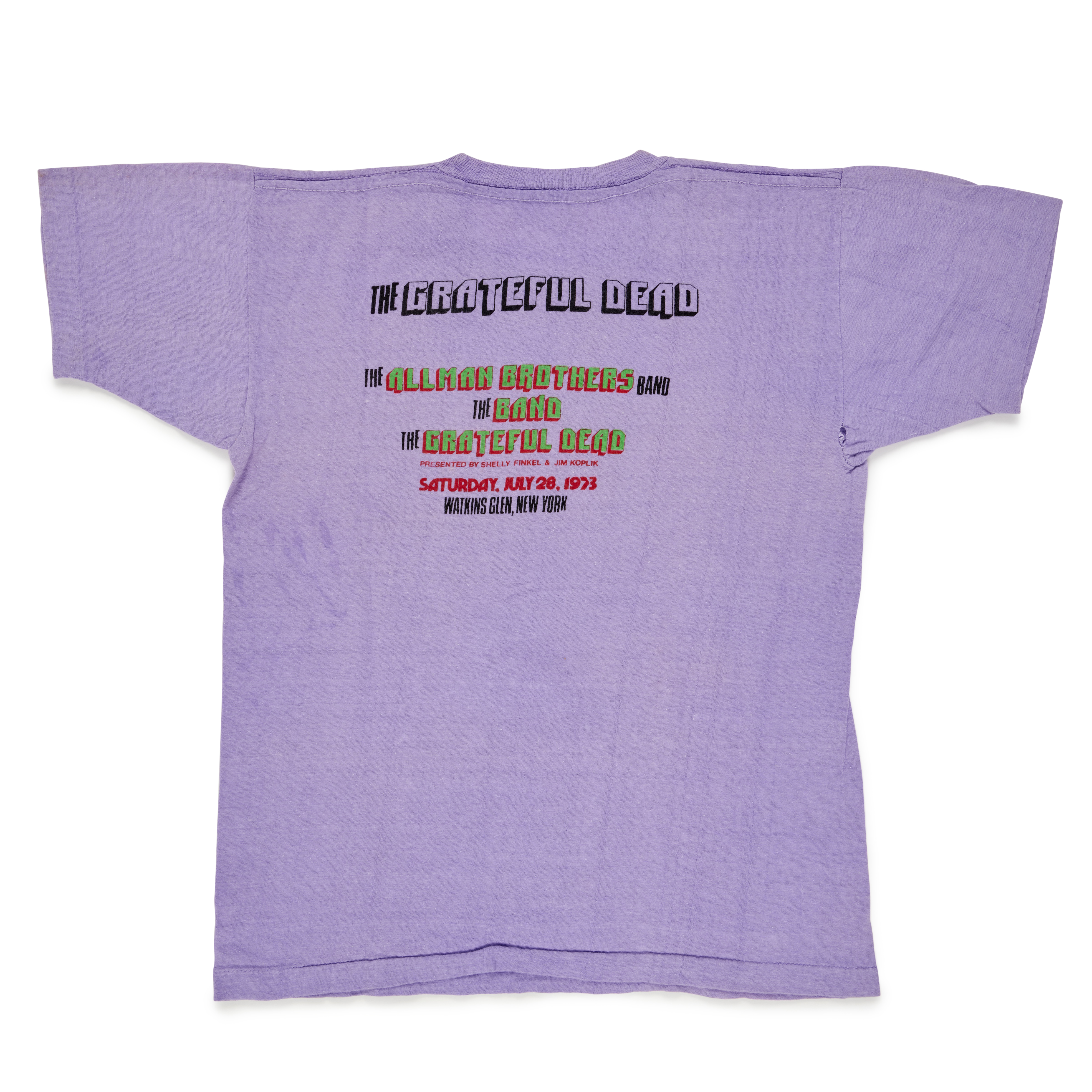 Grateful Dead Vintage Watkins Glen Concert T-shirt Available For