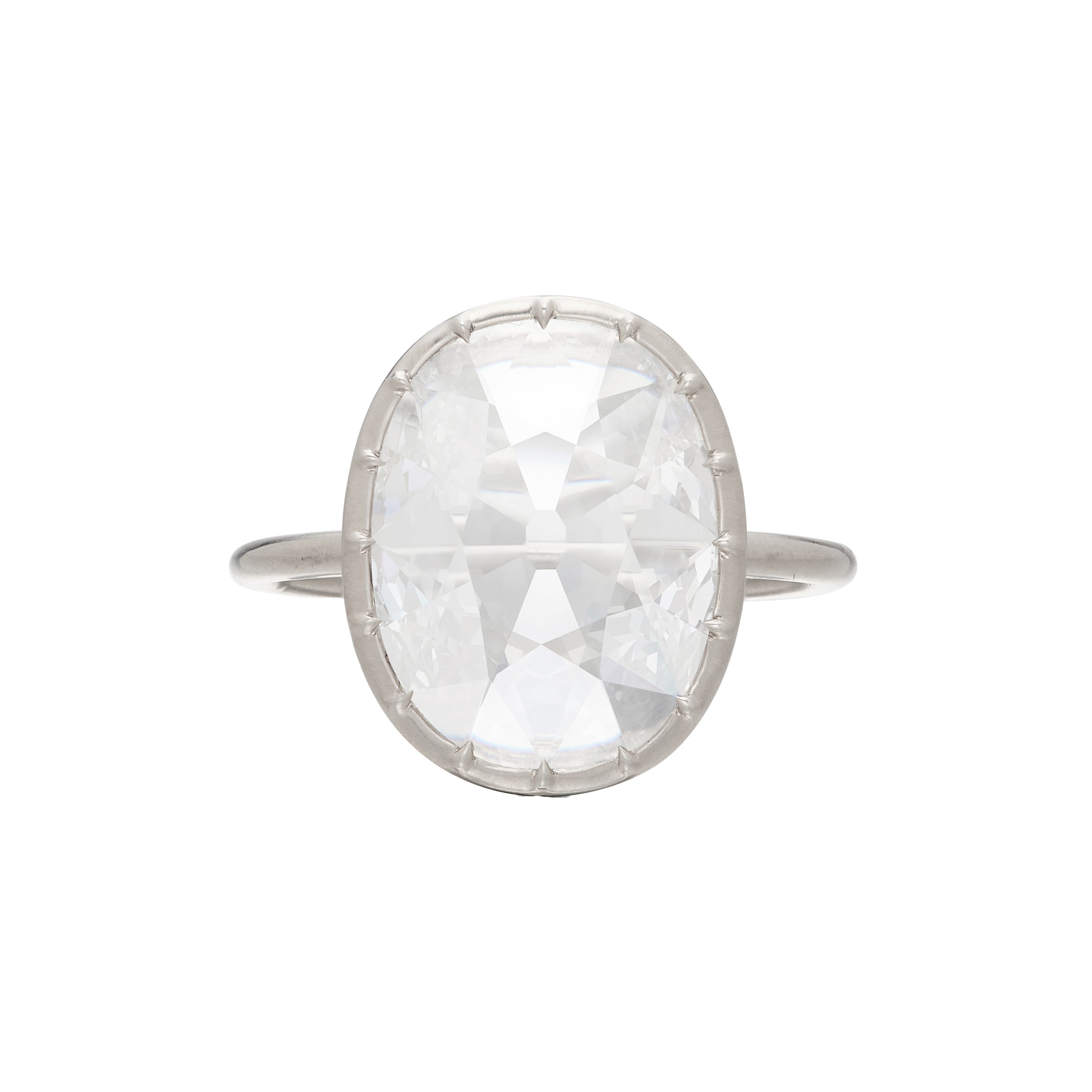 Jogani Platinum And 2.51ct Old Mine Cut Diamond Ring Available For 