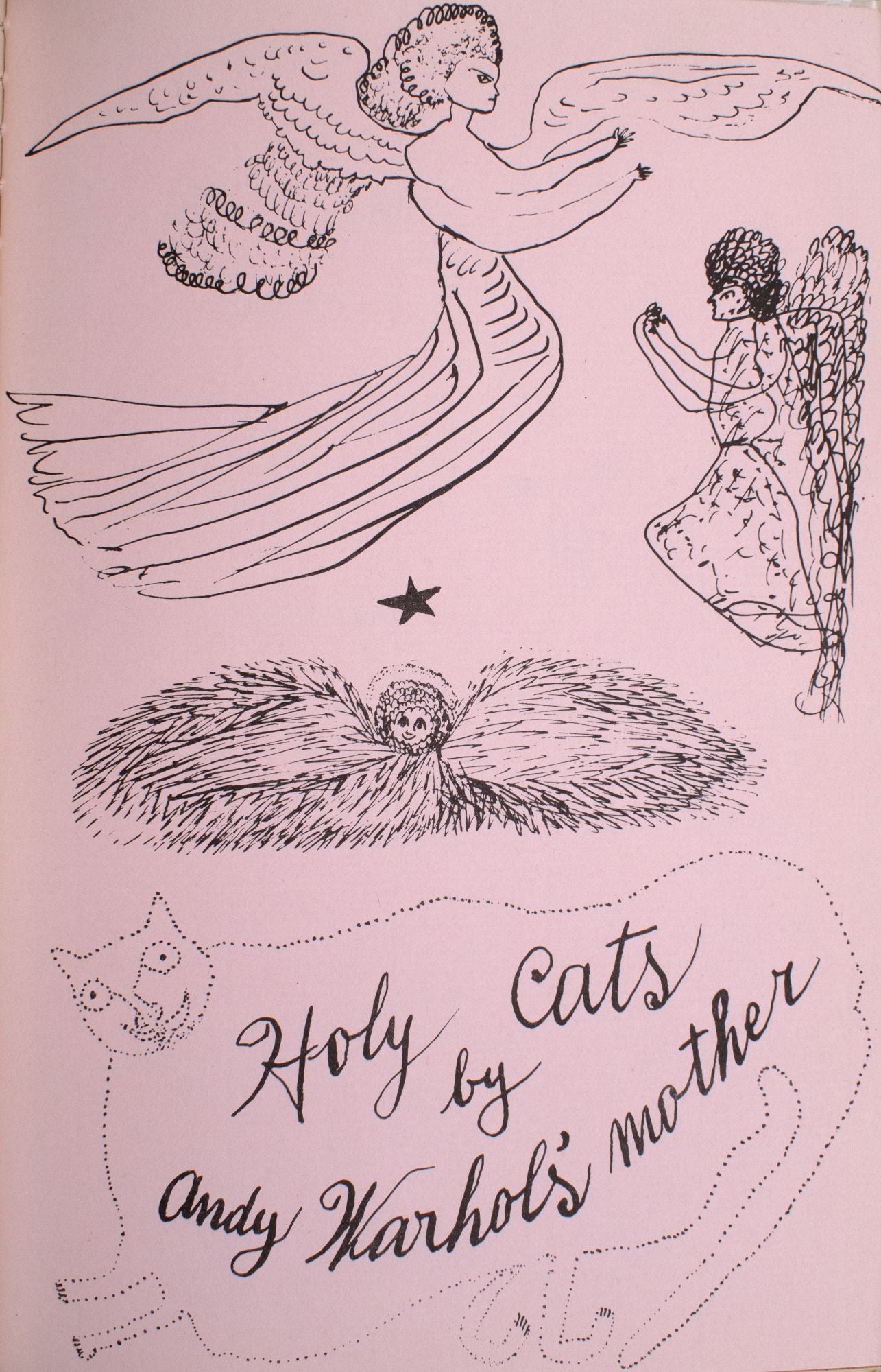 Andy Warhol Vintage Holy Cats By Andy Warhol's Mother Dust Jacket