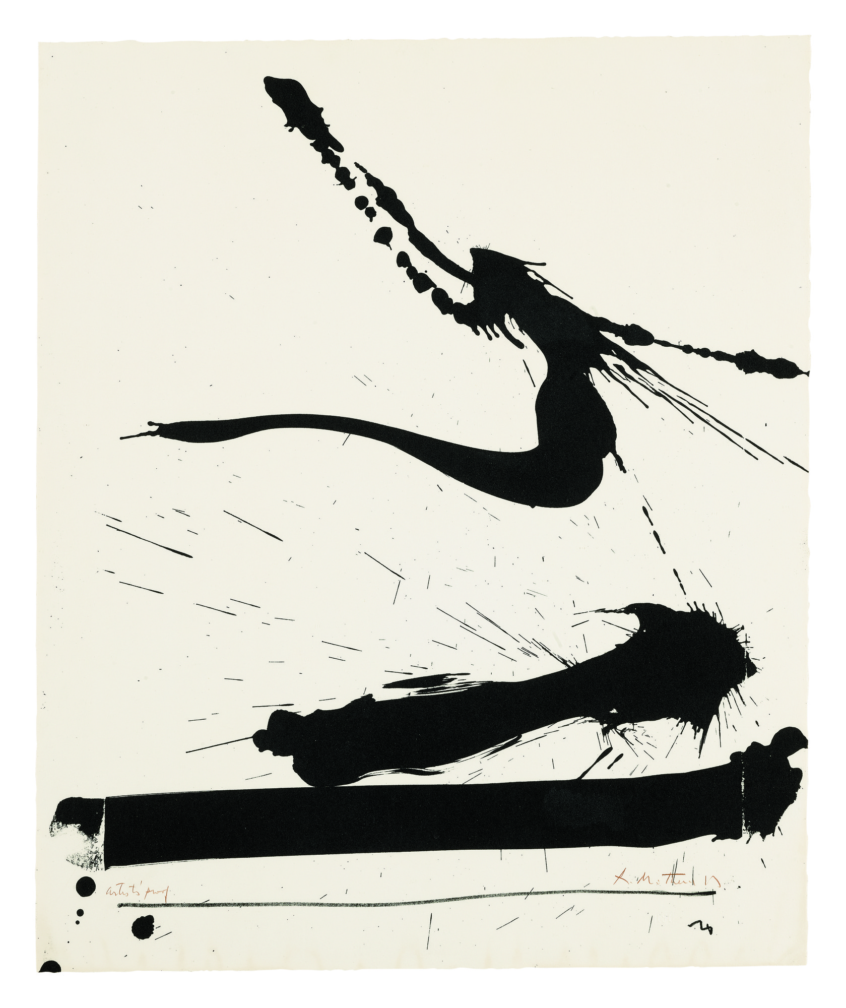 ROBERT MOTHERWELL AUTOMATISM A (WALKER ART CENTER 19) Prints