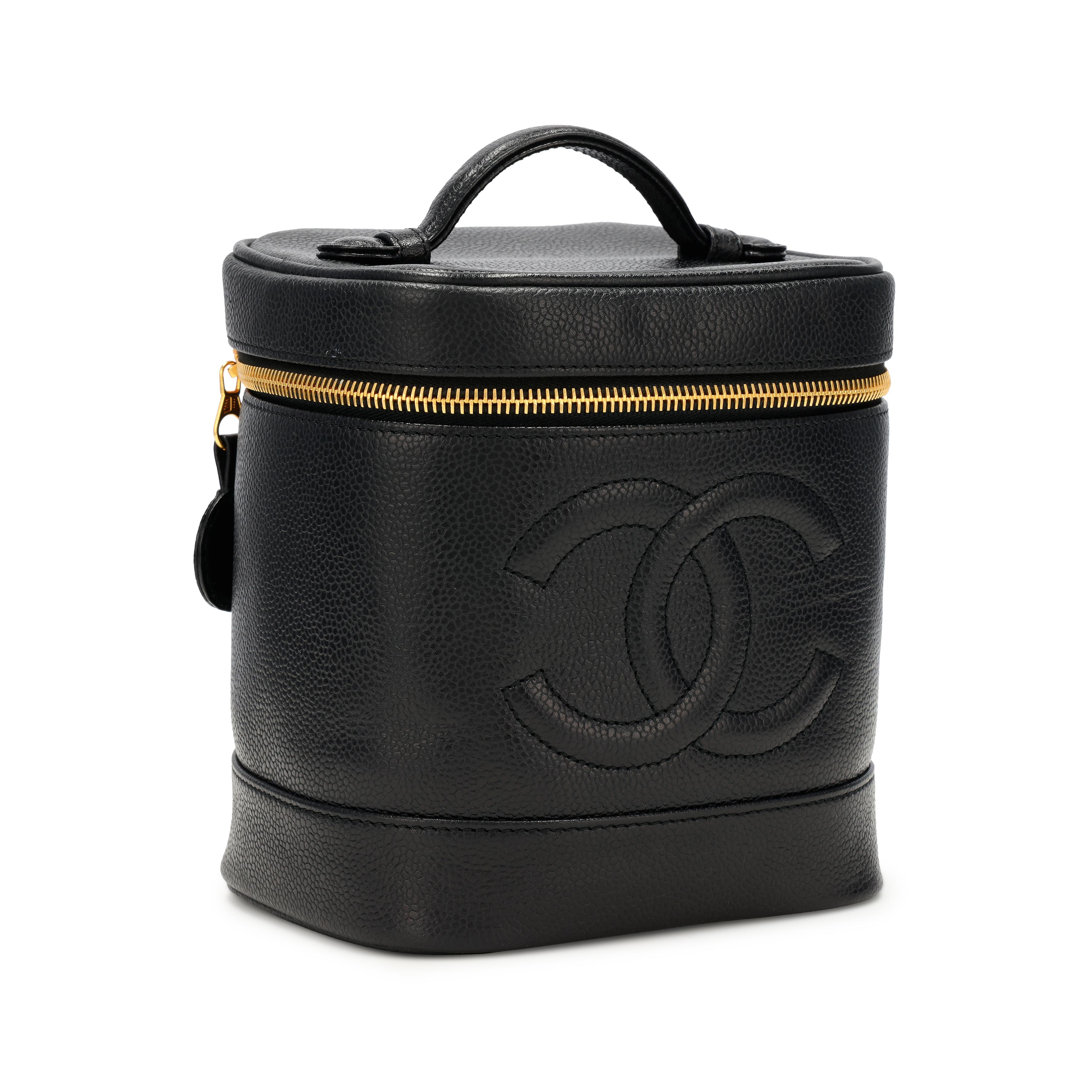 CC CLASSIC LONG PURSE CAVIAR 19 BLACK CALFSKIN