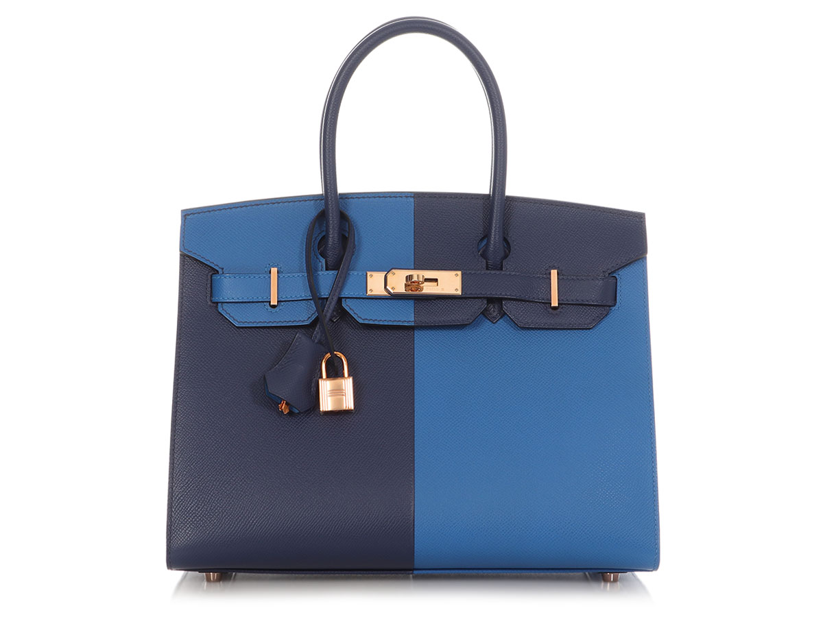 Hermès Bleu Zellige And Bleu Saphir Epsom Casaque HSS Sellier