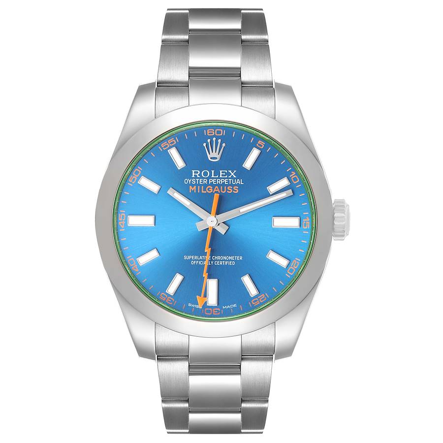 Rolex Milgauss 'Z-Blue' (Reference 116400GV). A 40mm Stainless