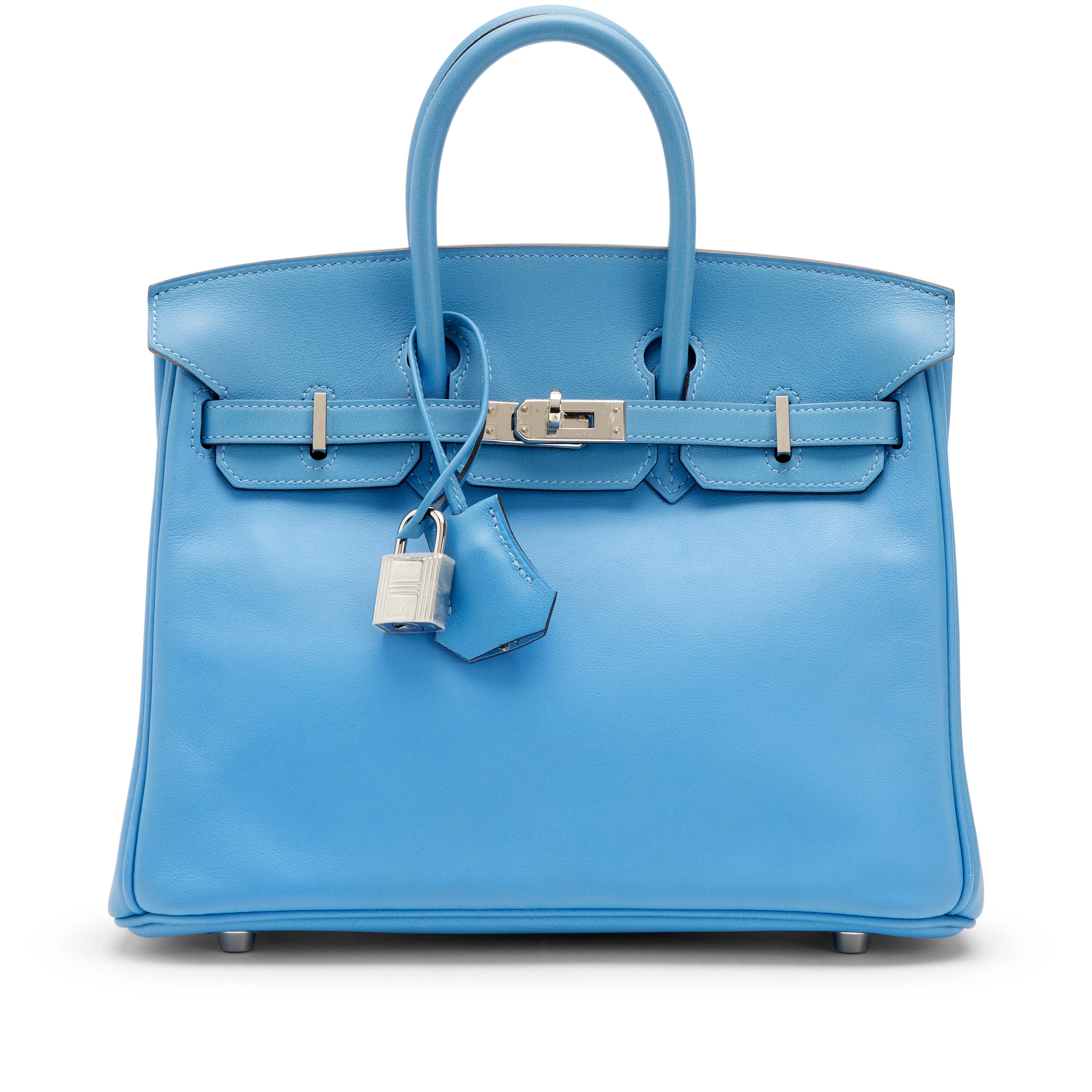 Hermès Bleu Paradis Swift Birkin 25 Palladium Hardware, 2015