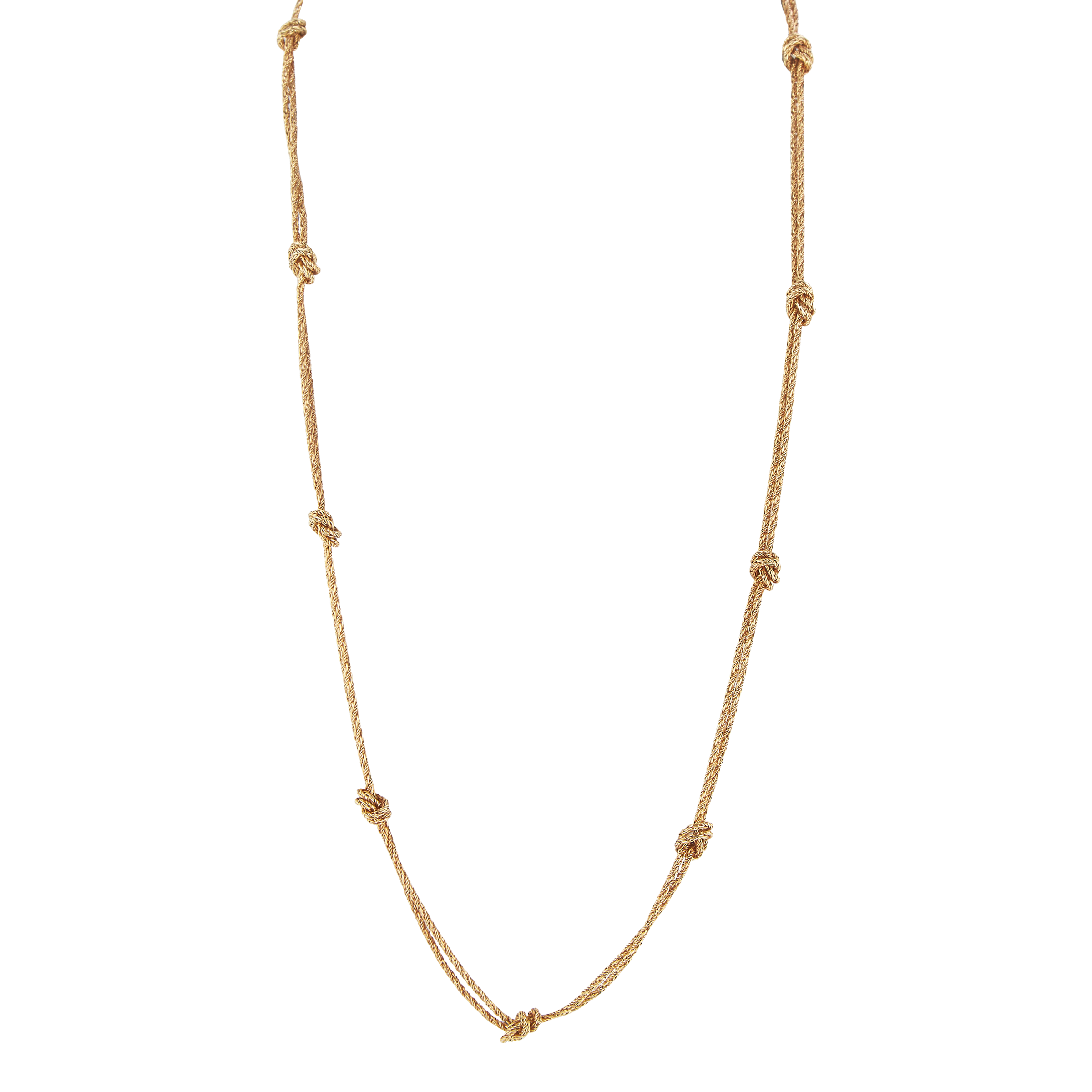 Gold Knot Chain Link Necklace Necklace Sotheby's