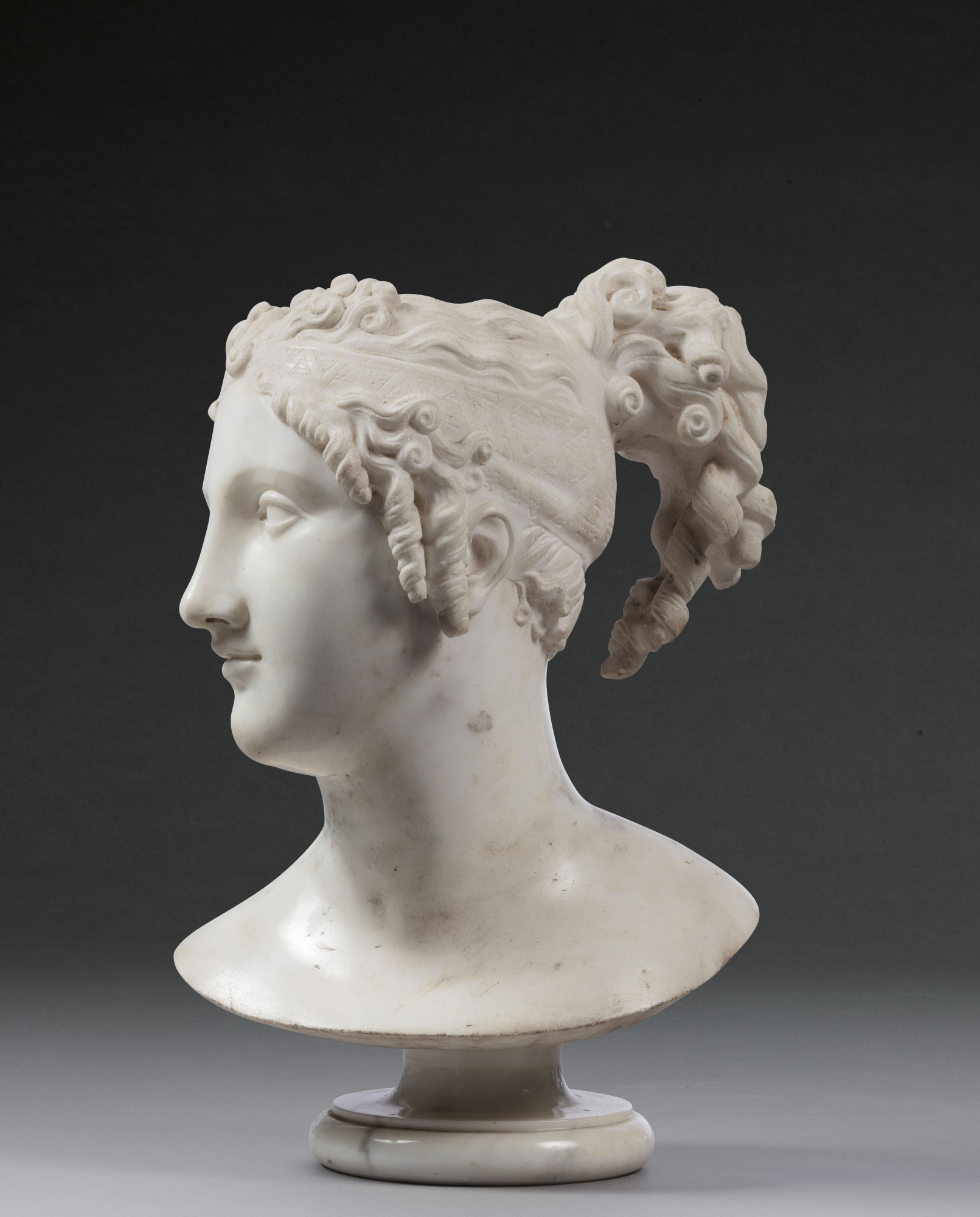 AFTER ANTONIO CANOVA (17571822) BUST OF TERPSICHORE LYRAN (MUSE OF