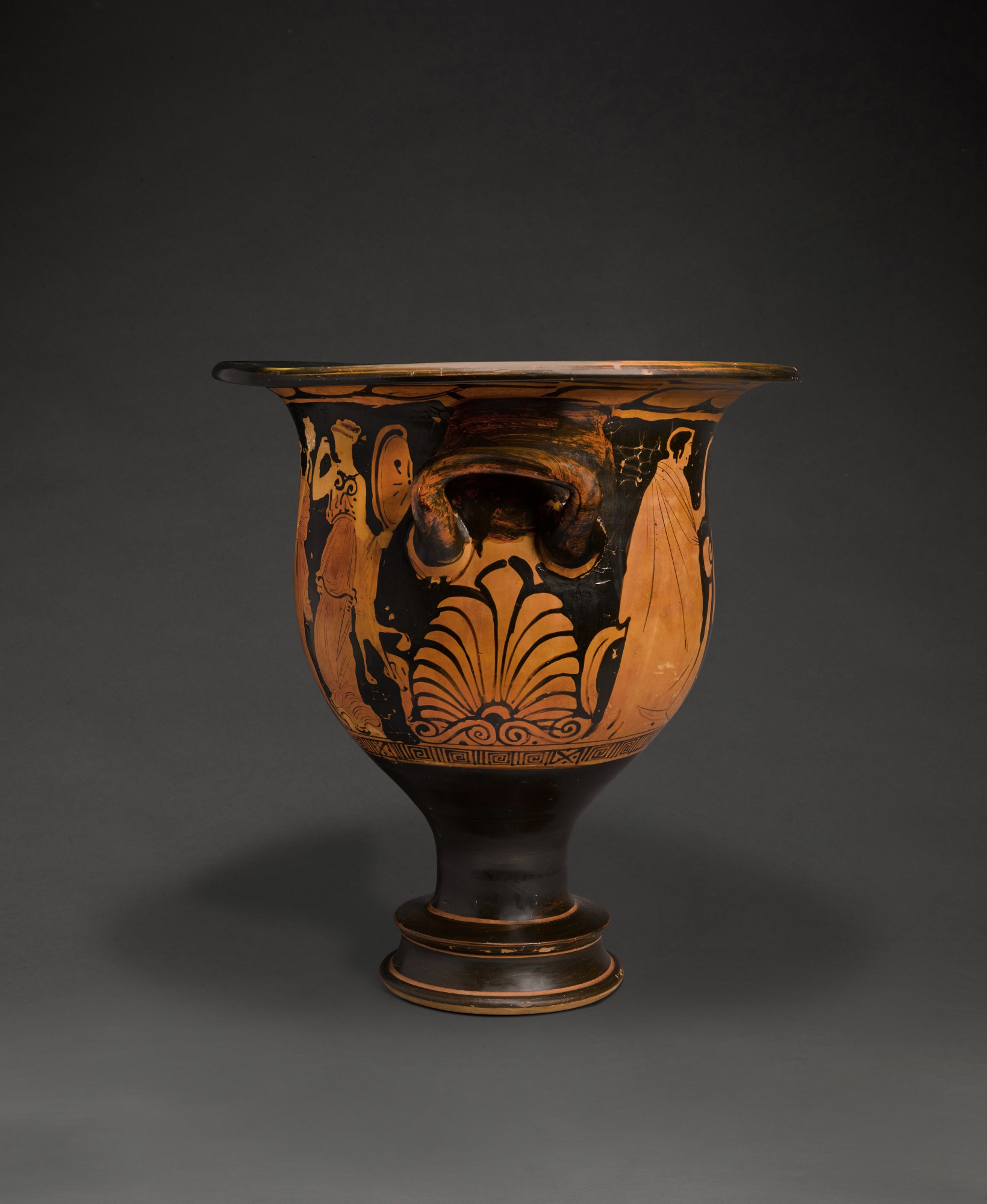 A Late Attic Redfigured Pottery Bell Krater, circa 330320 B.C