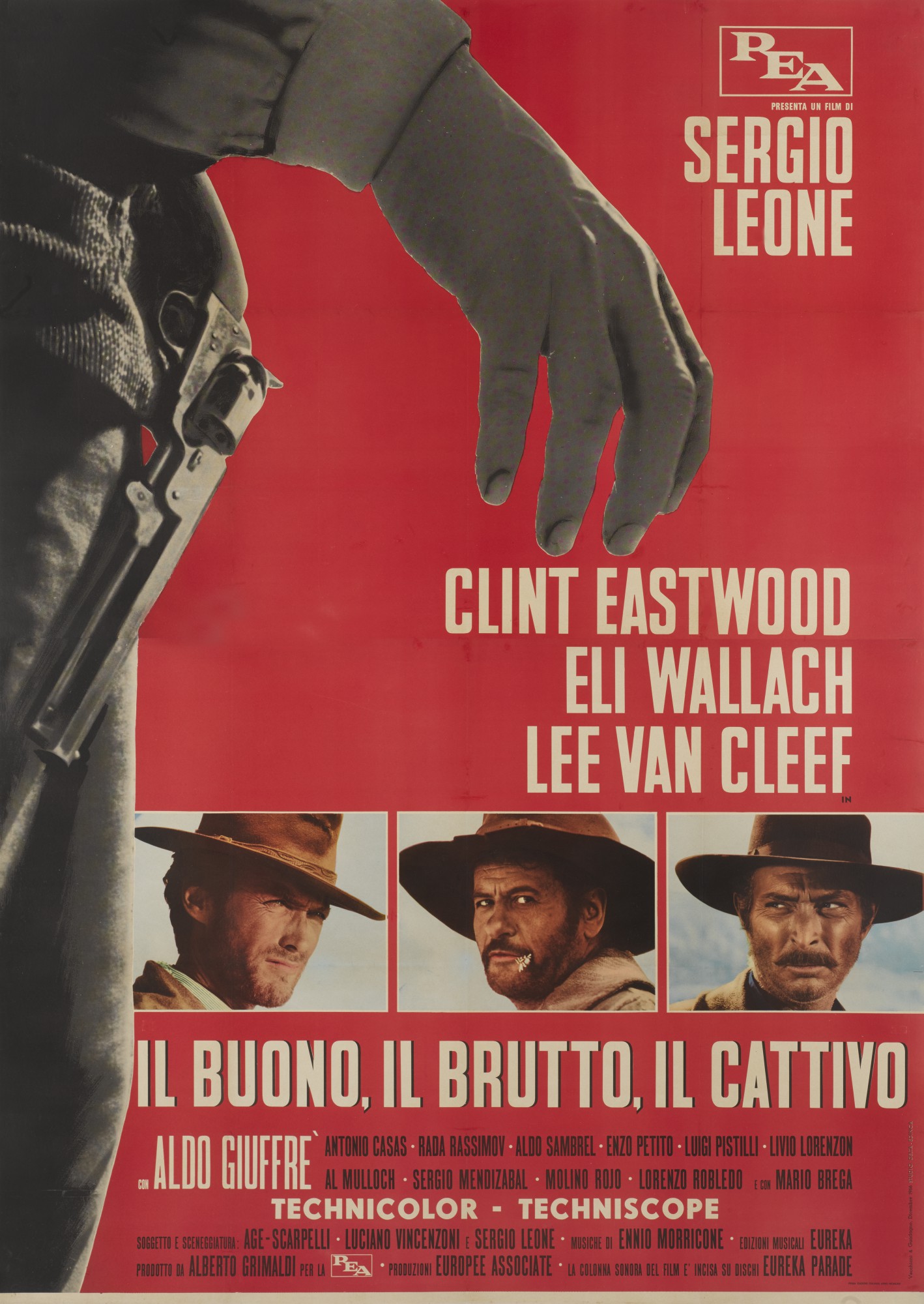 IL BUONO IL BRUTTO IL CATTIVO/THE GOOD, THE BAD AND THE UGLY (1966) POSTER, ITALIAN Original IL BUONO IL BRUTTO IL CATTIVO/THE GOOD, THE BAD AND THE UGLY (1966) POSTER, ITALIAN Original