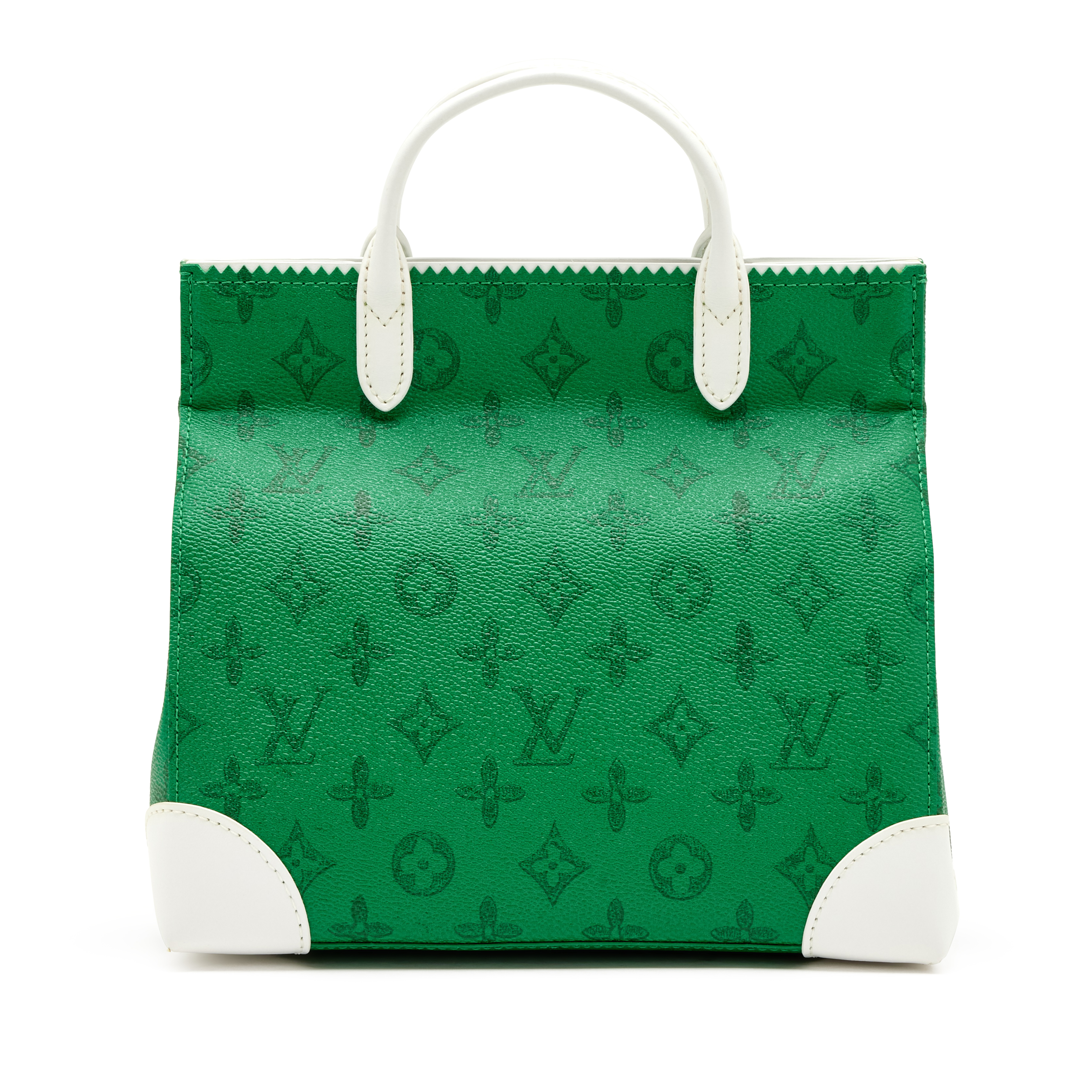 Louis Vuitton Virgil Abloh Green Monogram Litter Bag Silver