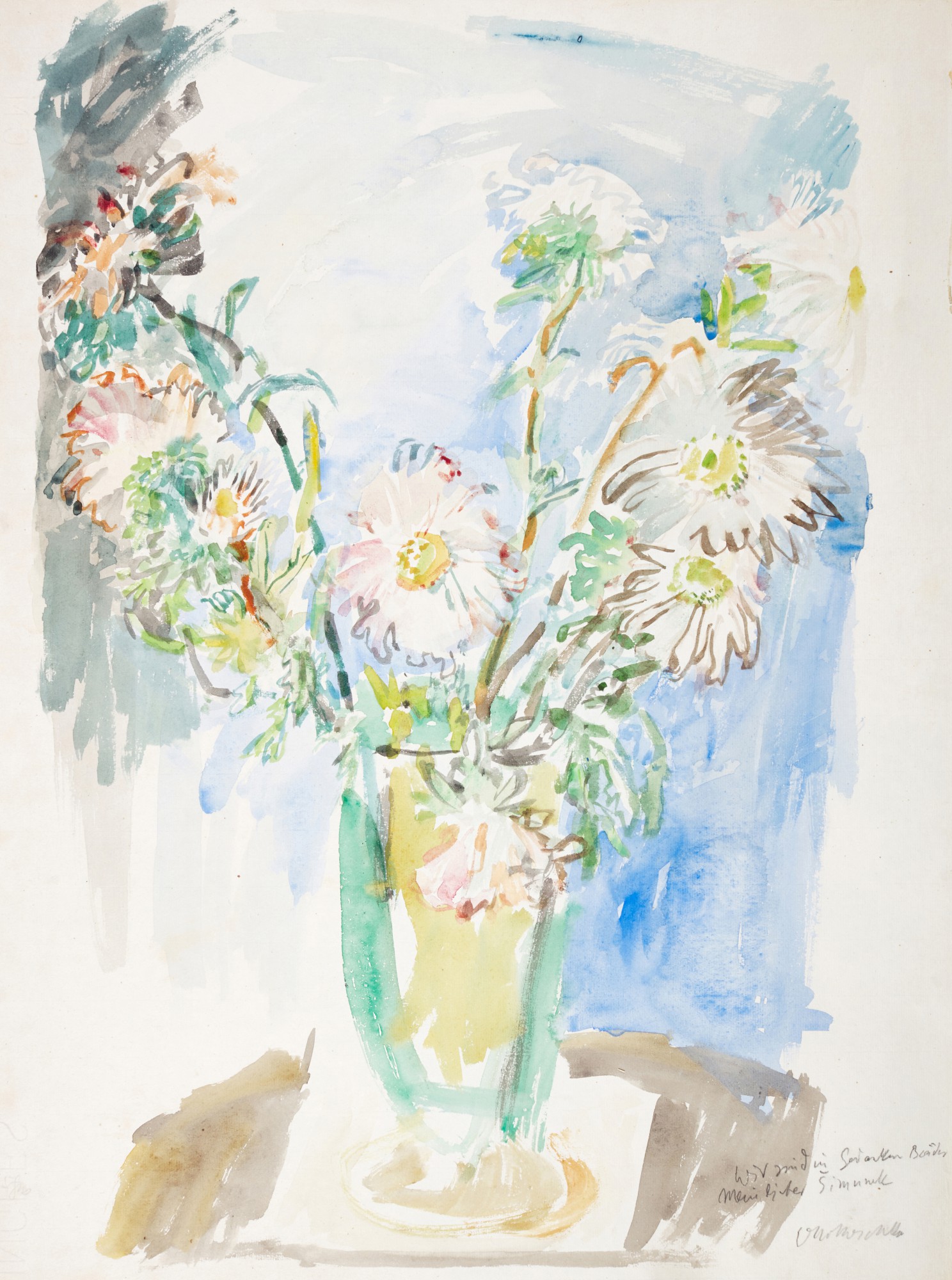 Blumen in einer Vase (Flowers in a vase) | Impressionist & Modern Art