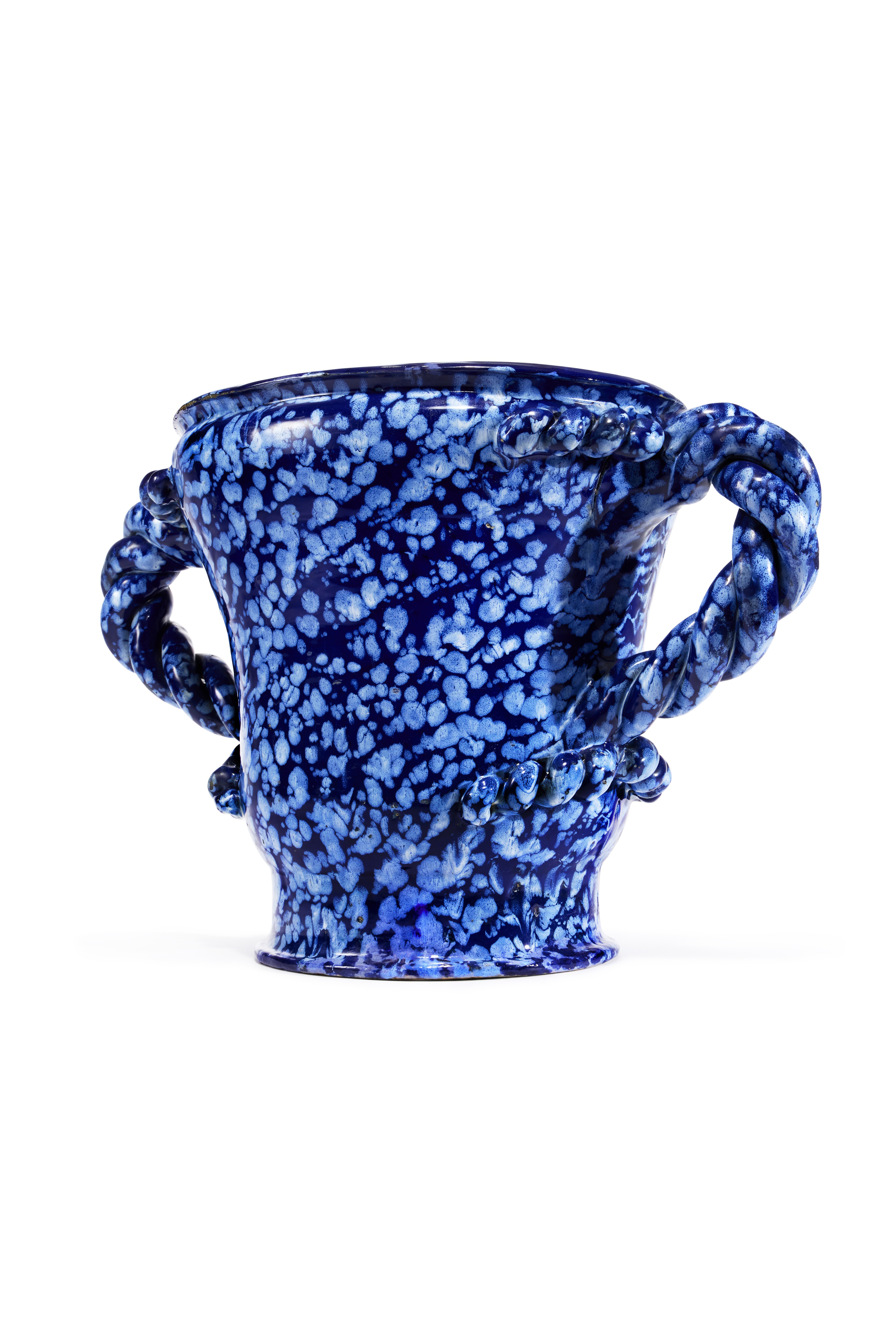 Nevers An Unusual Large Nevers 'Bleu Persan' Faience Jardiniere