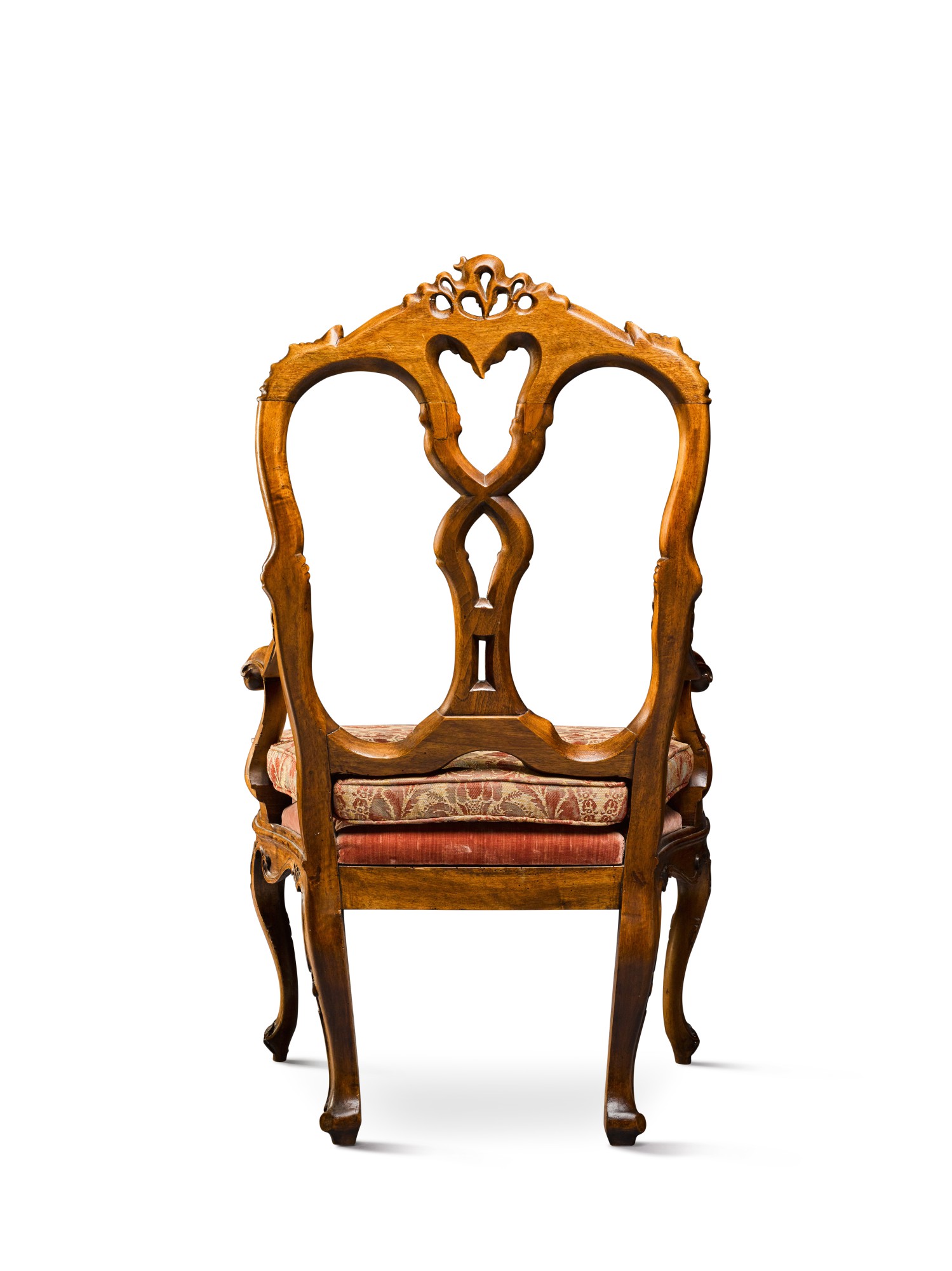 A set of Italian carved walnut seating furniture, Venice, in 18th
