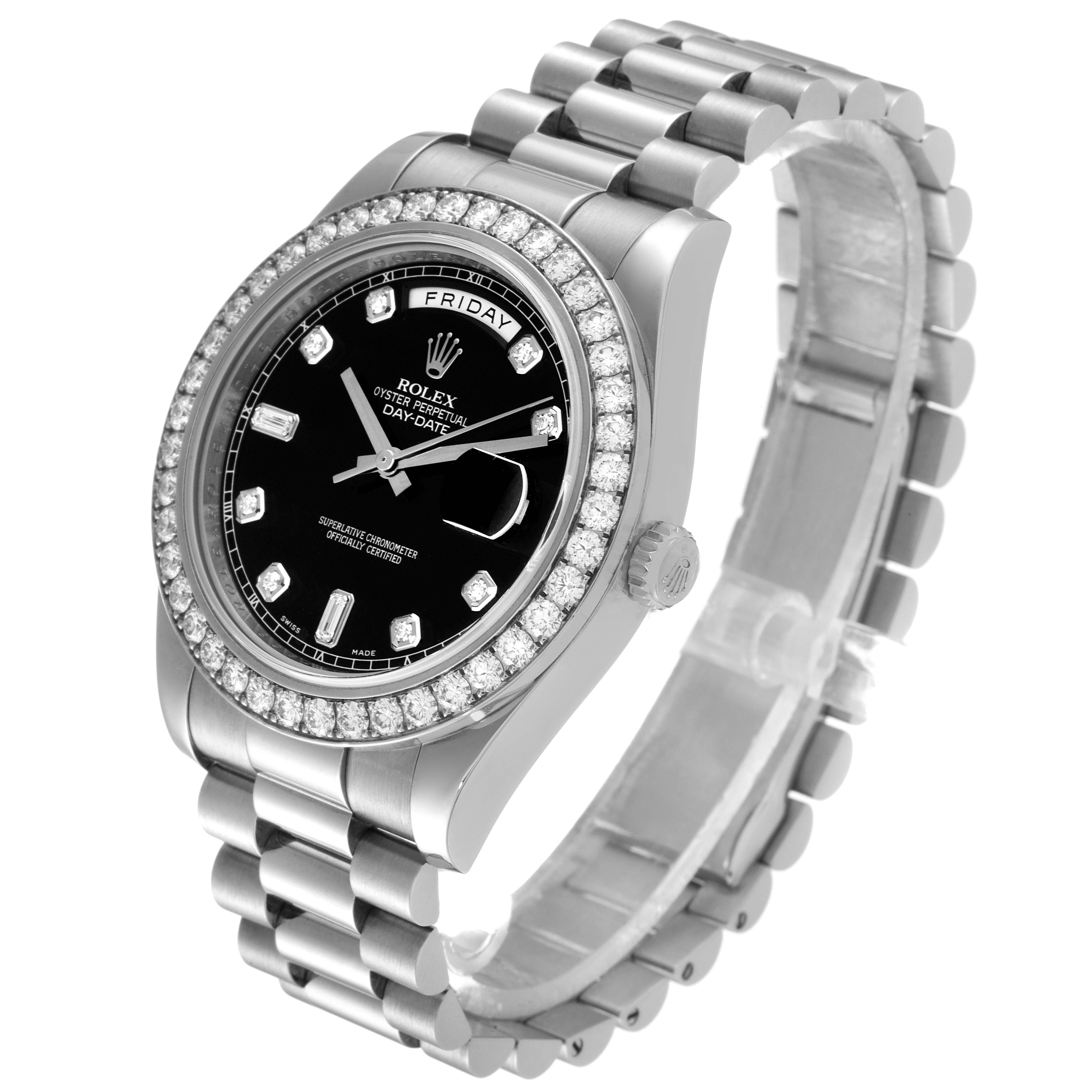 Rolex Rolex Day-Date II (Reference 218349). A White Gold