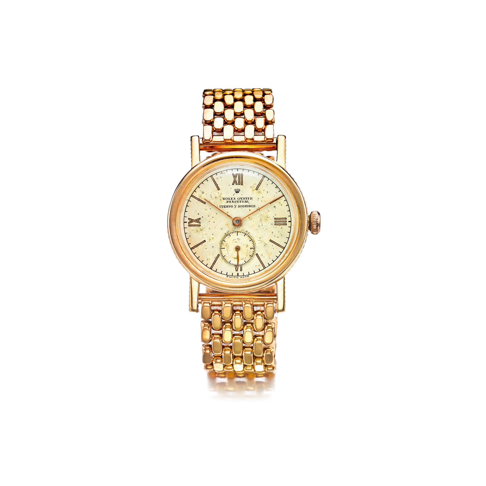ROLEX | REF 3548 'EMPIRE' RETAILED BY CUERVO Y SOBRINOS: A PINK GOLD ...