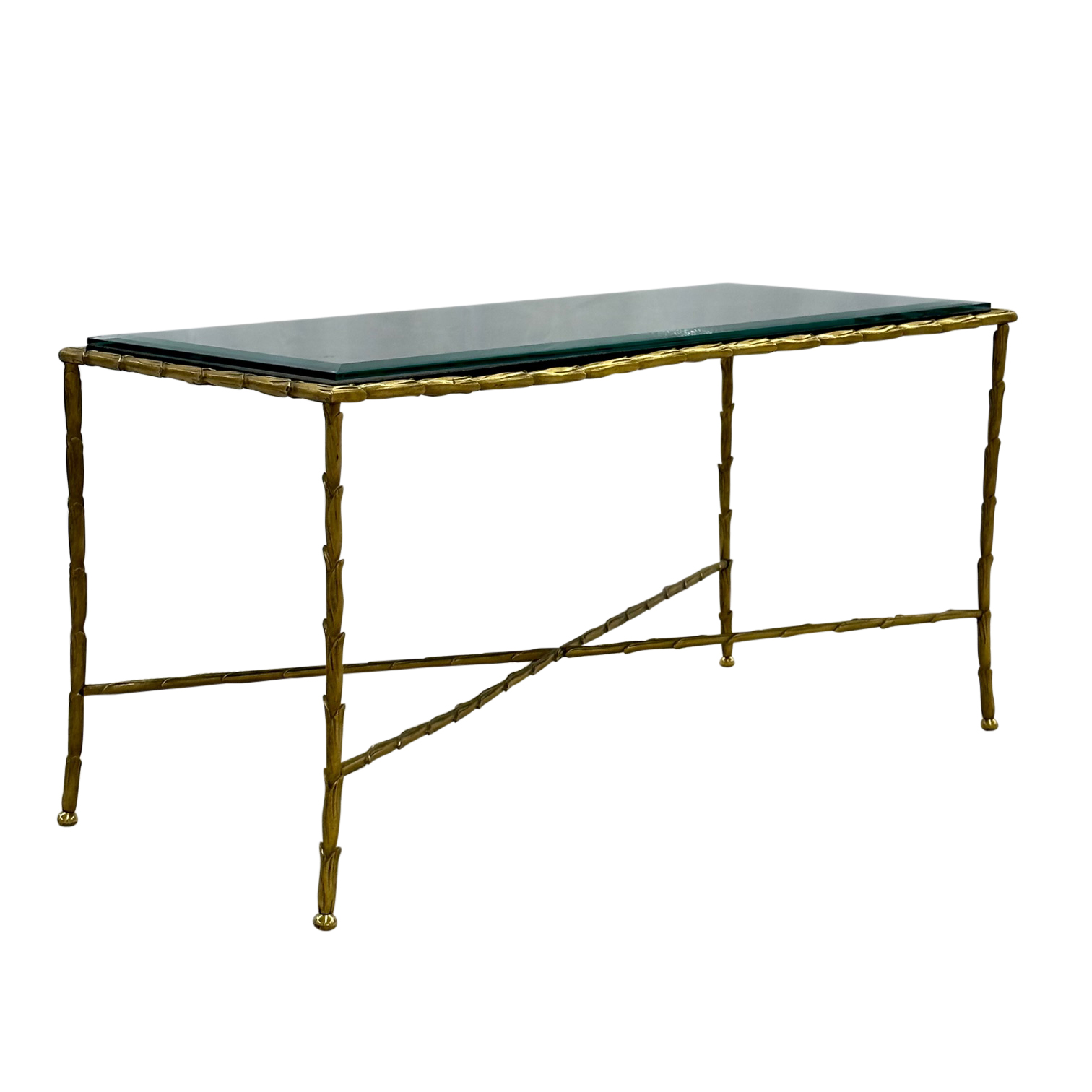 Maison Baguès Vintage French Chinoiserie Lacquered Coffee Table 