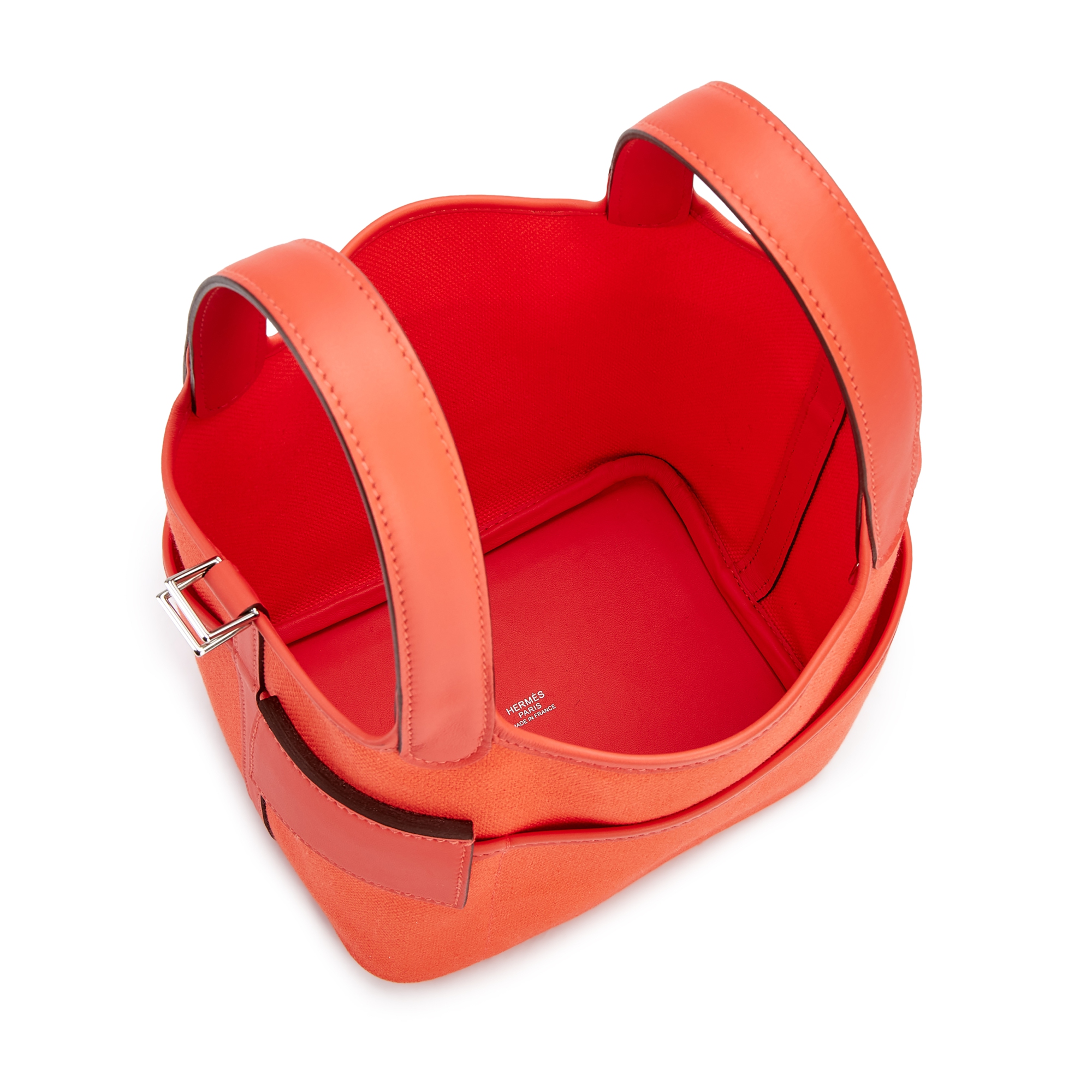 Hermès Limited Edition Orange Field Goeland Canvas And Swift Cargo