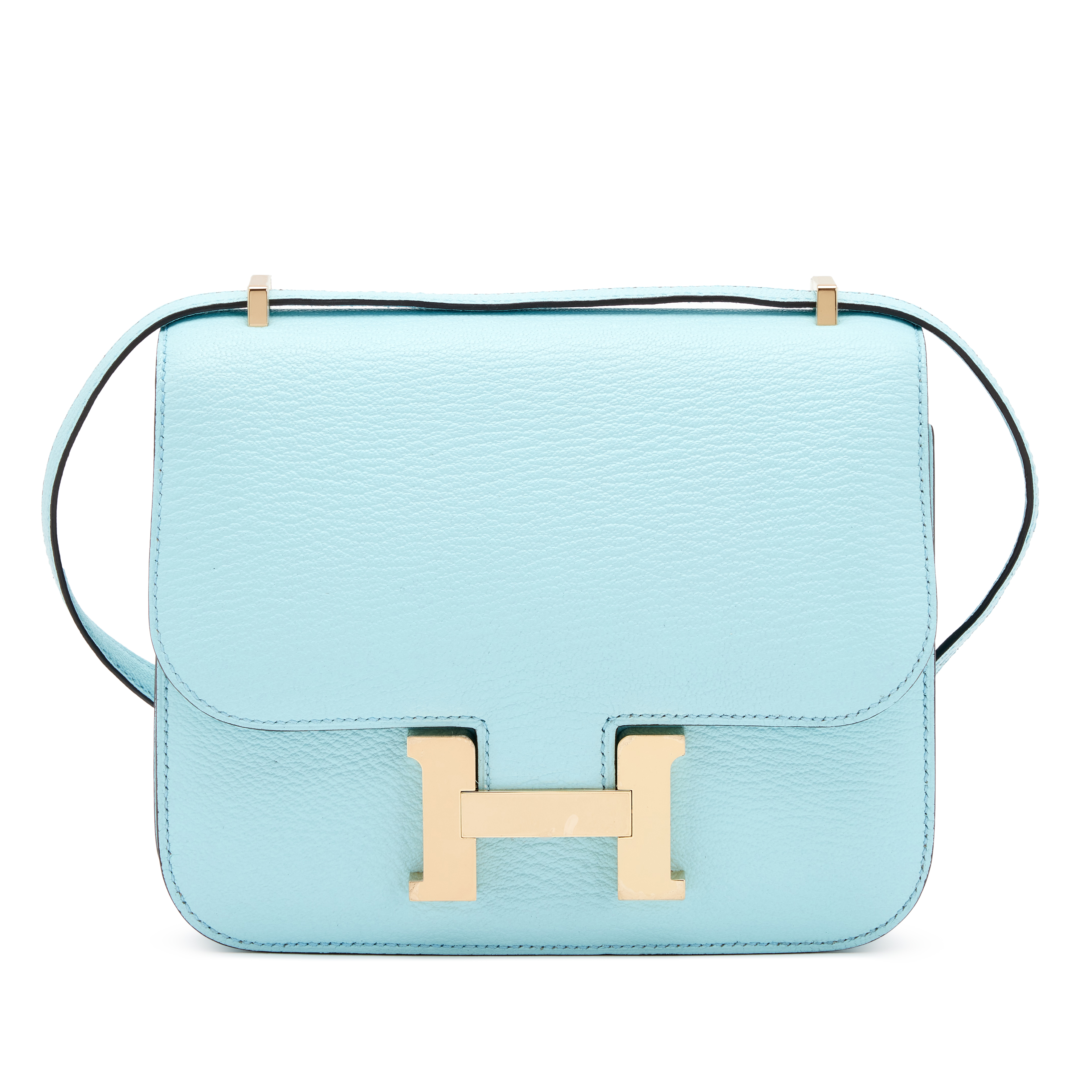 Hermès Bleu Zephyr Chèvre Constance 18 Permabrass Hardware, 2023