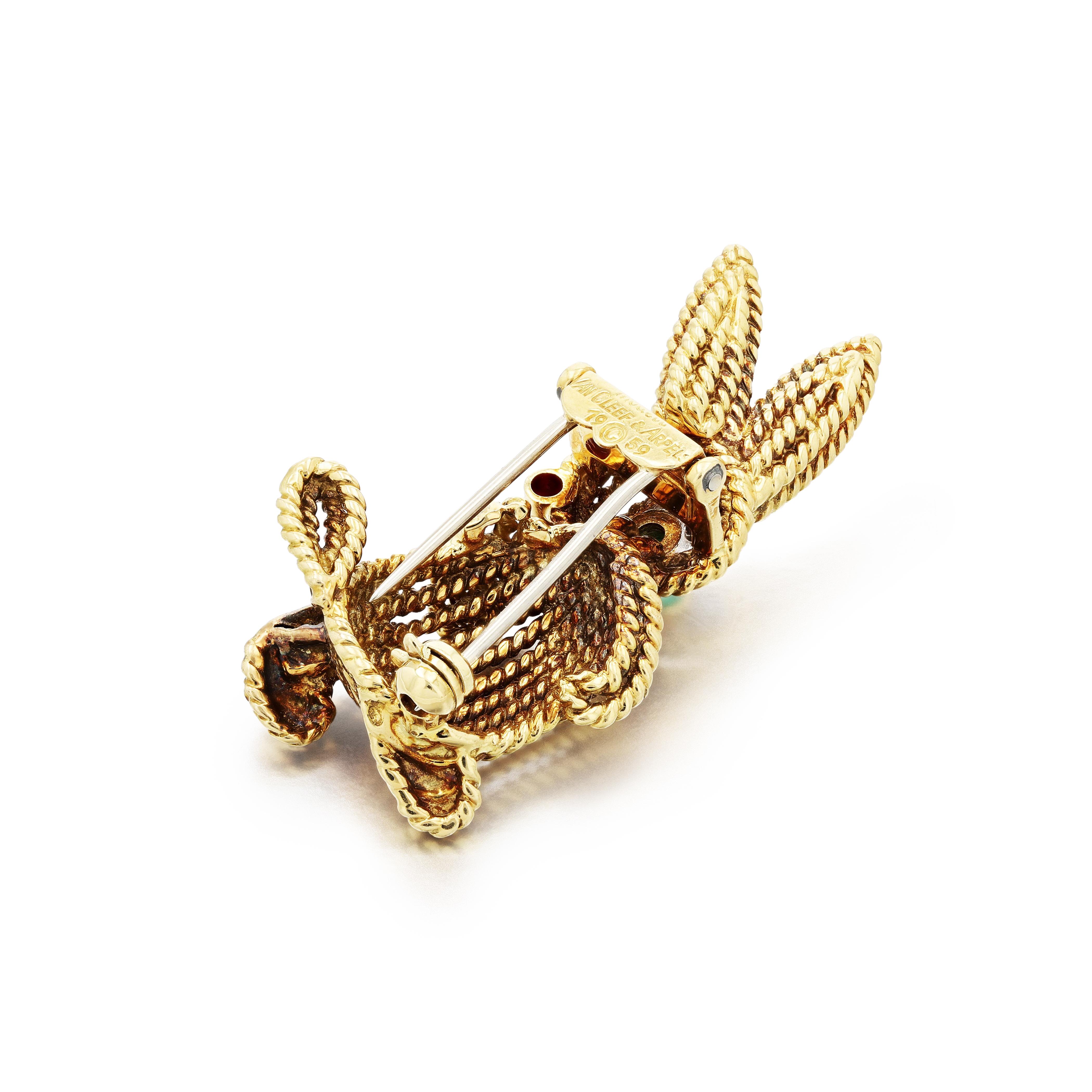 Broche Bijou Vintage Fleur Avec Cristaux Et Boréalis - Or Poli, Occasion, Sans Marque *3589