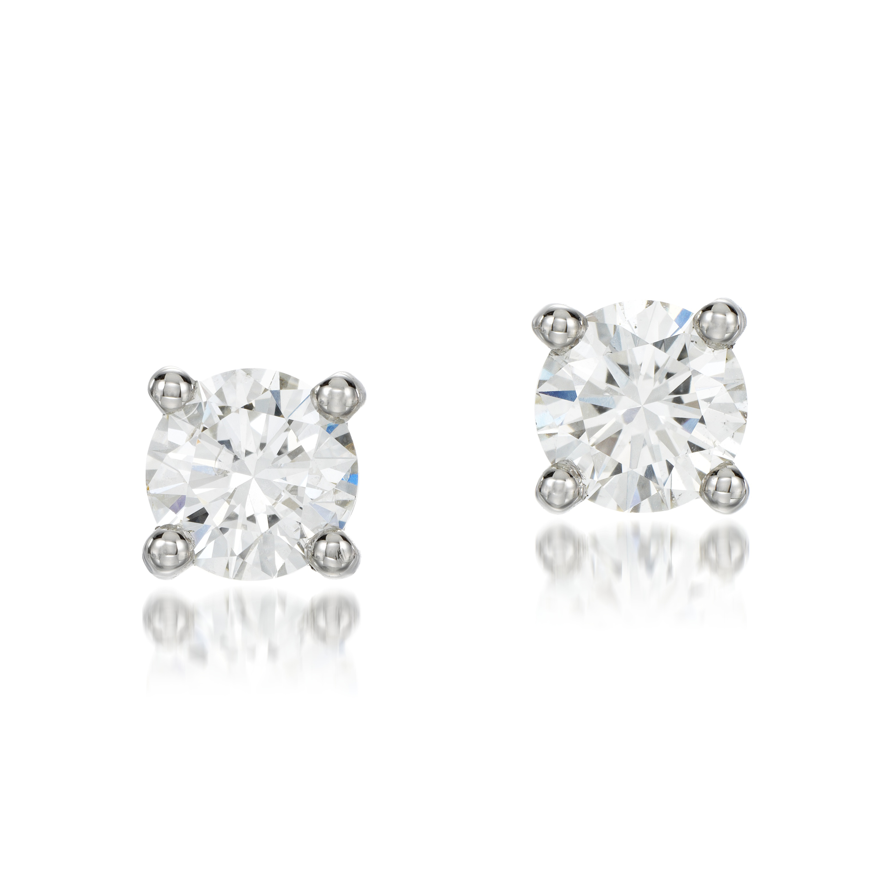 Nola Silver Stud Earrings in Platinum Drusy main image 0