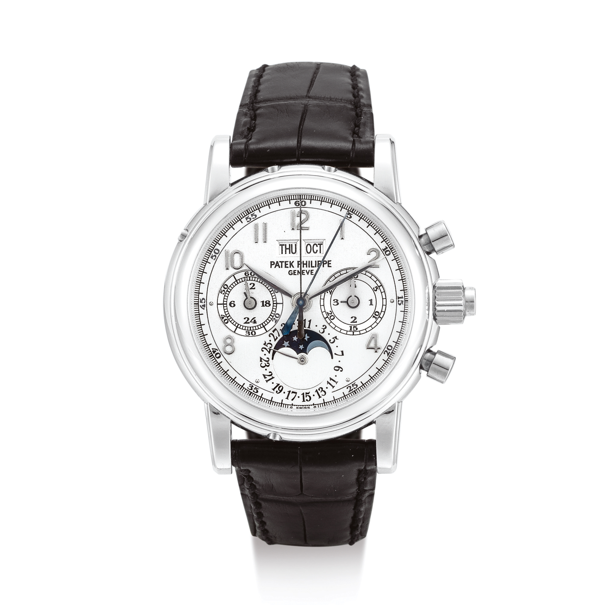 PATEK PHILIPPE REFERENCE 5004 A PLATINUM PERPETUAL CALENDAR SPLIT