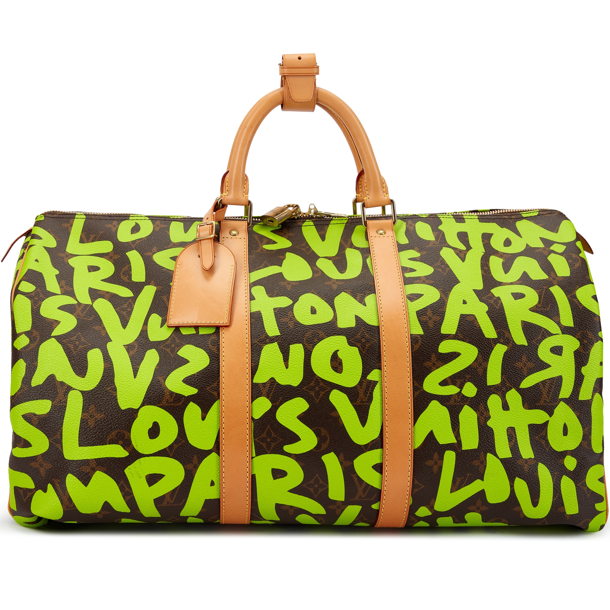 Louis Vuitton Stephen Sprouse Green And Brown Monogram Coated
