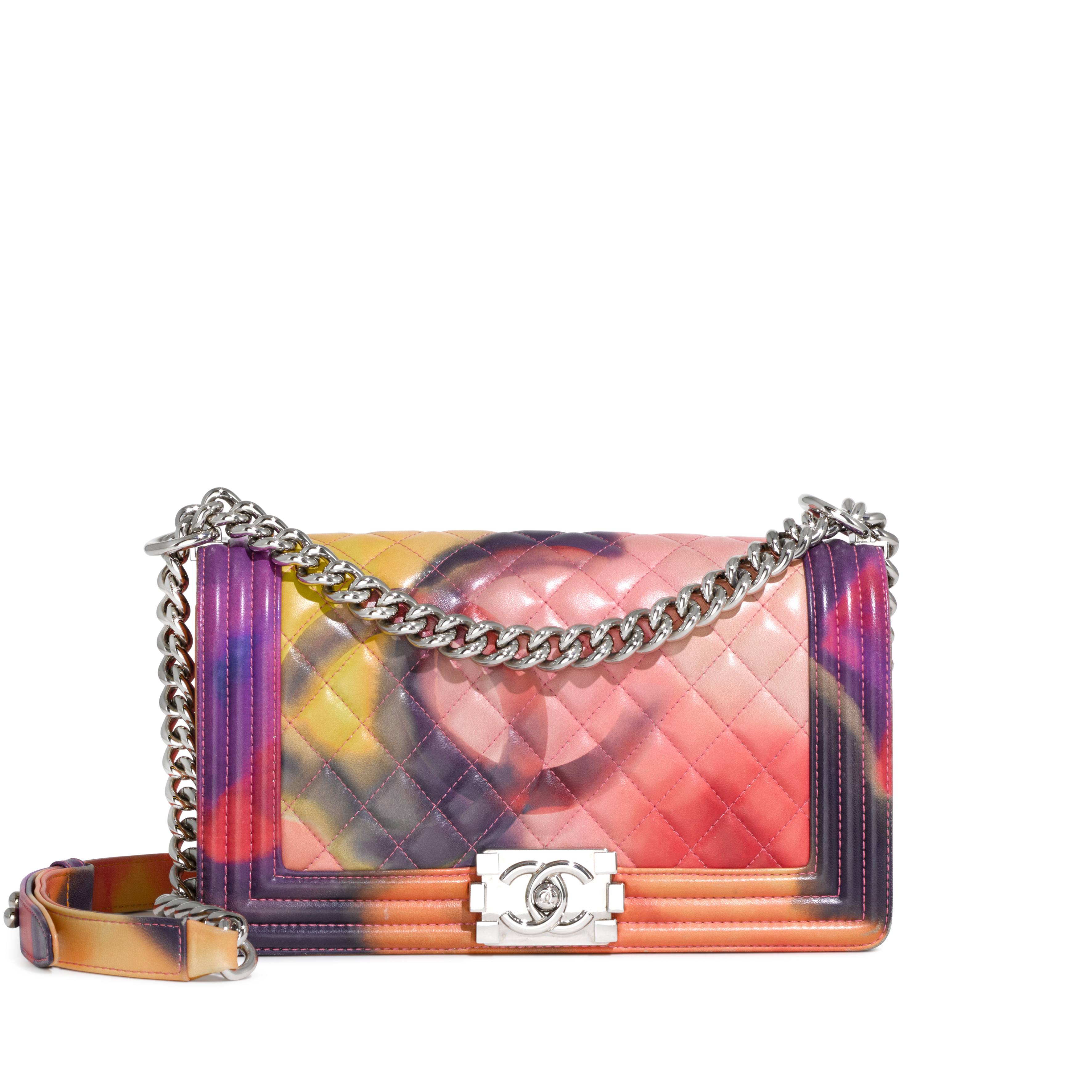 Chanel Chanel Multicolor Graffiti Flower Power Quilted Lambskin