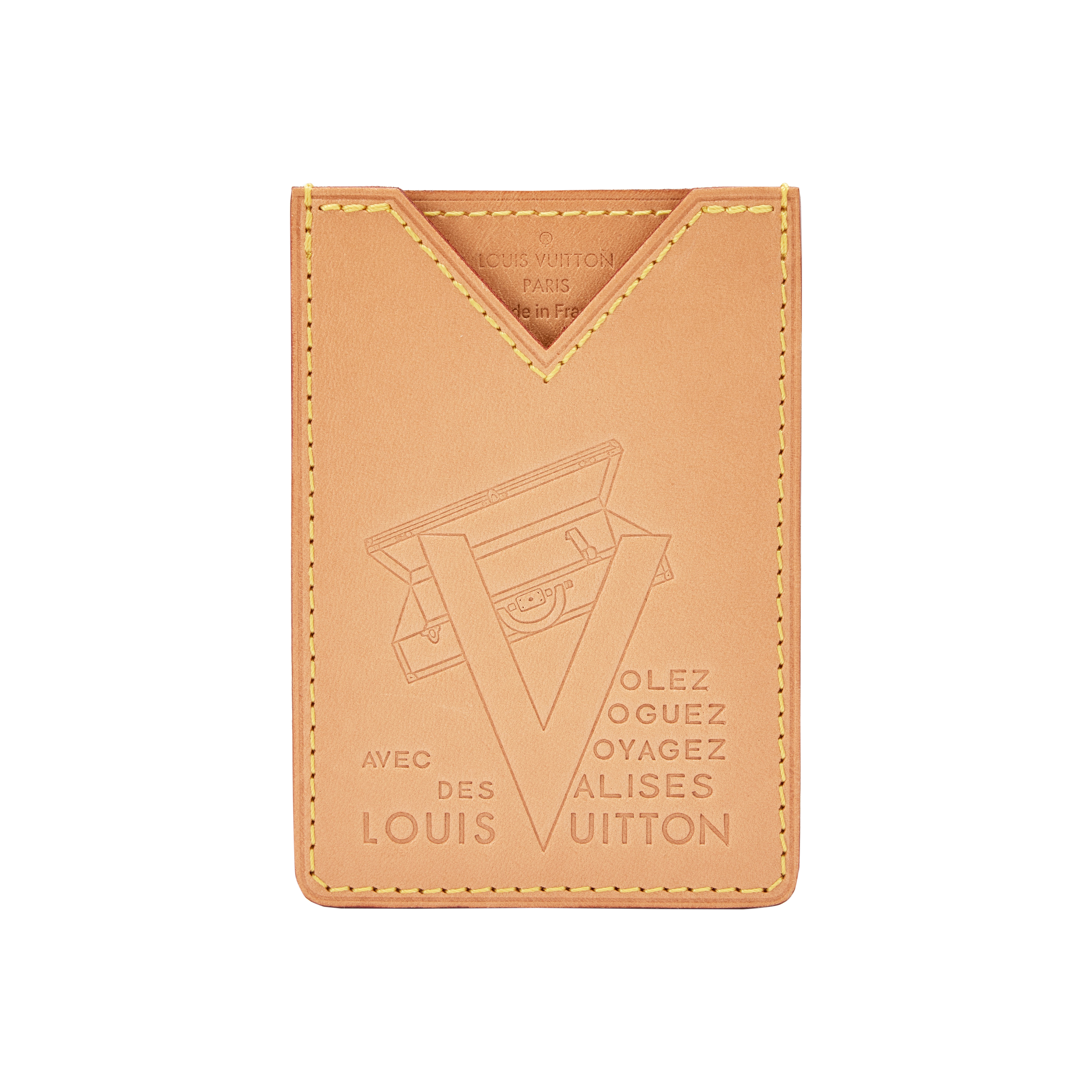 Louis Vuitton Vachetta Leather Voyages Card Holder Wallet