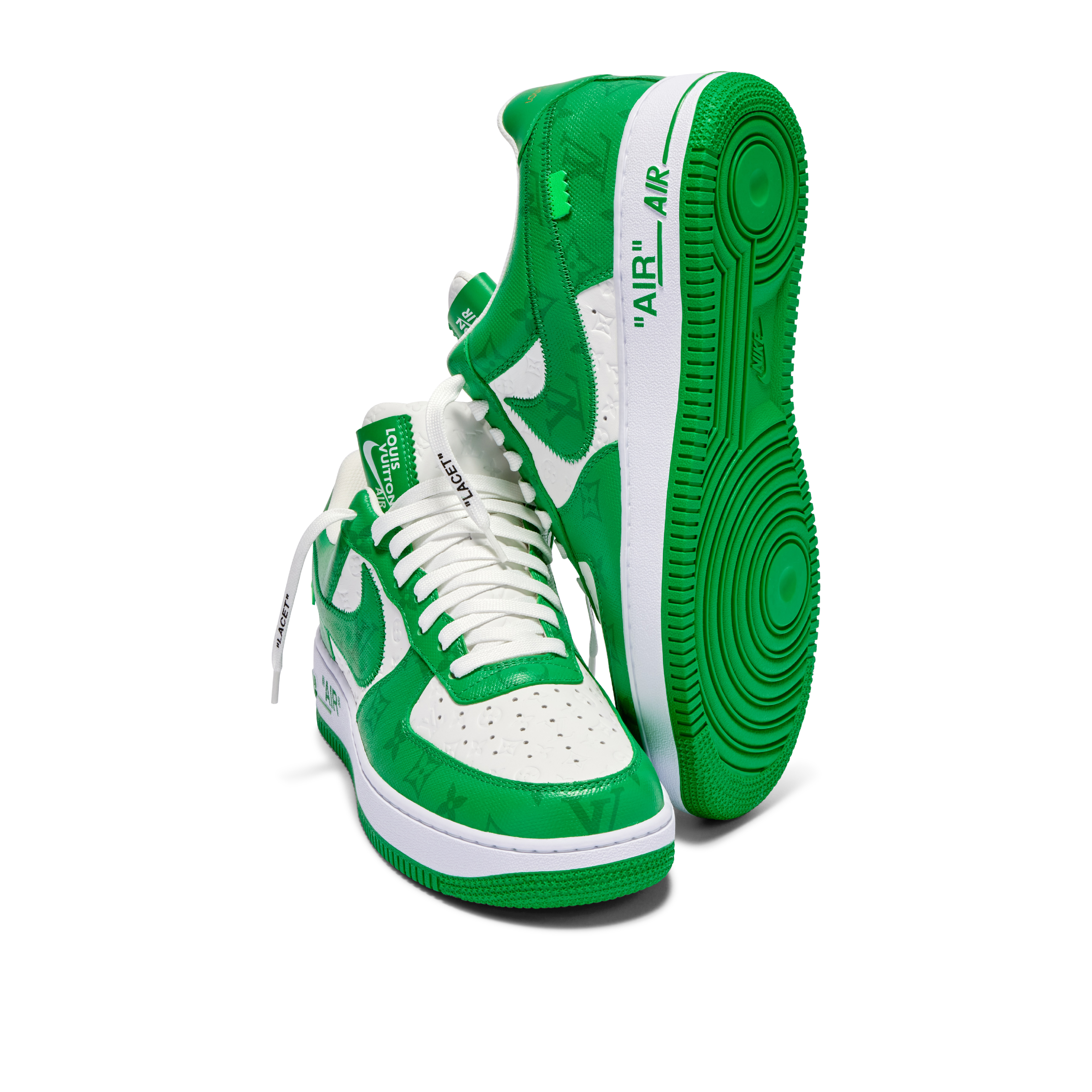 Nike, Louis Vuitton Louis Vuitton X Nike Air Force 1 Green | Size 