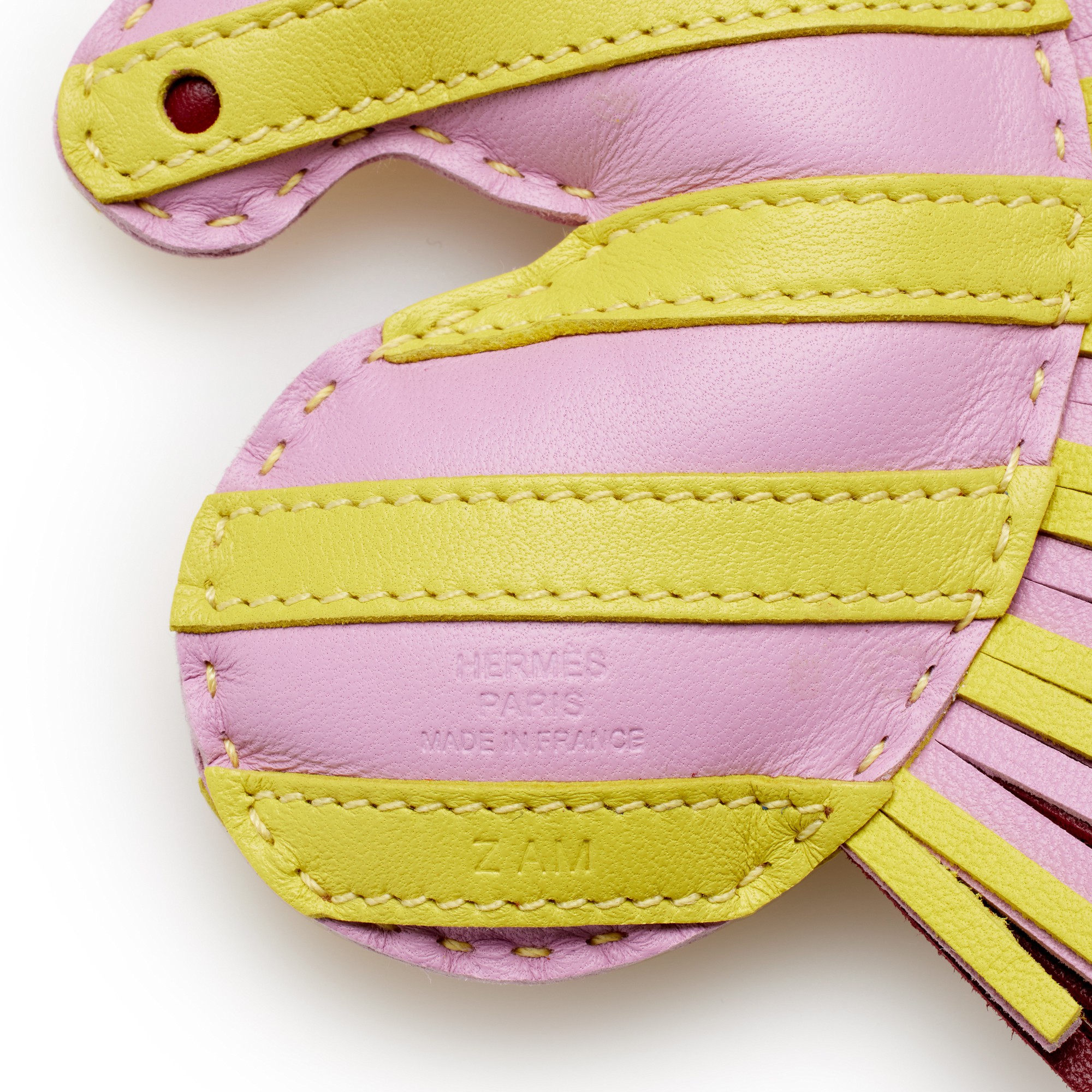 Hermès Lime, Rouge H And Mauve Sylvester Milo Lambskin GeeGee