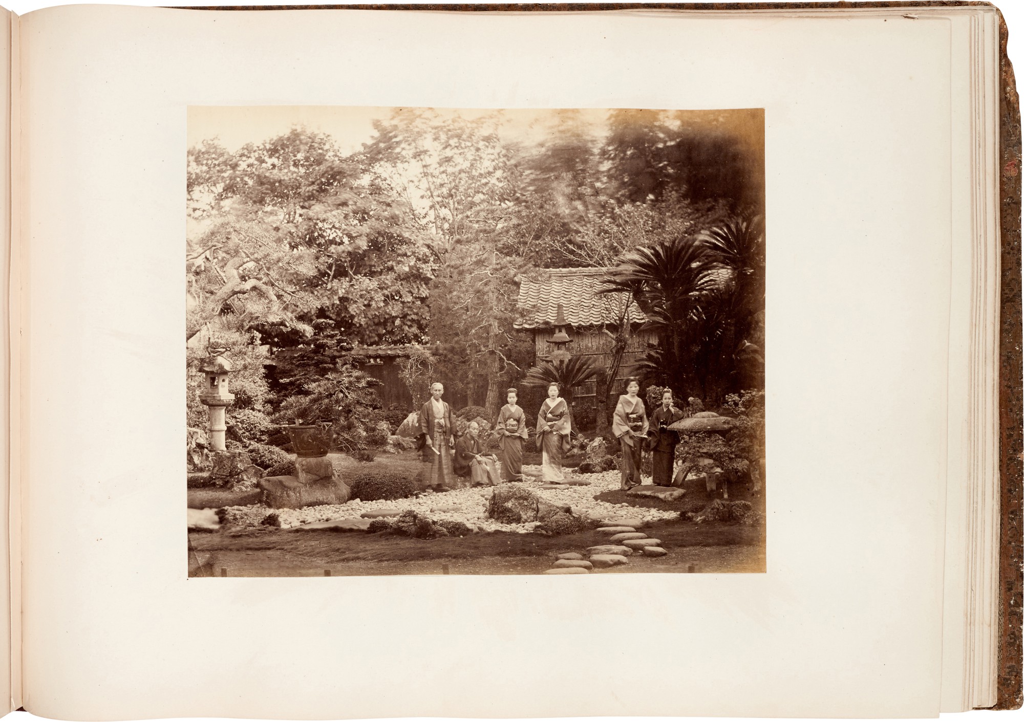 Japan Felice Beato Album Of 50 Photographs Of Japanese Portraits And 