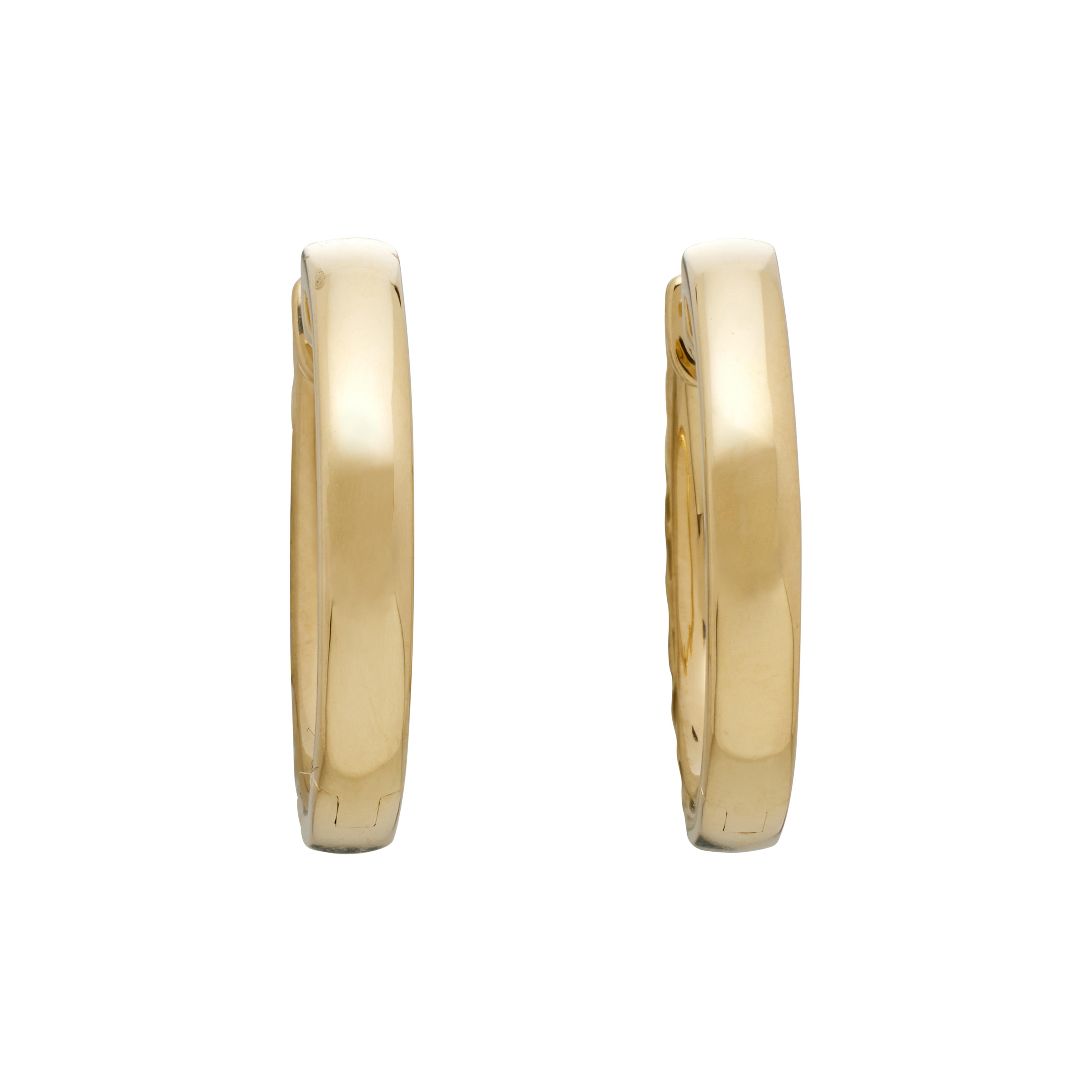 Gold And 0.80ctw Diamond Hoop Earrings Available For