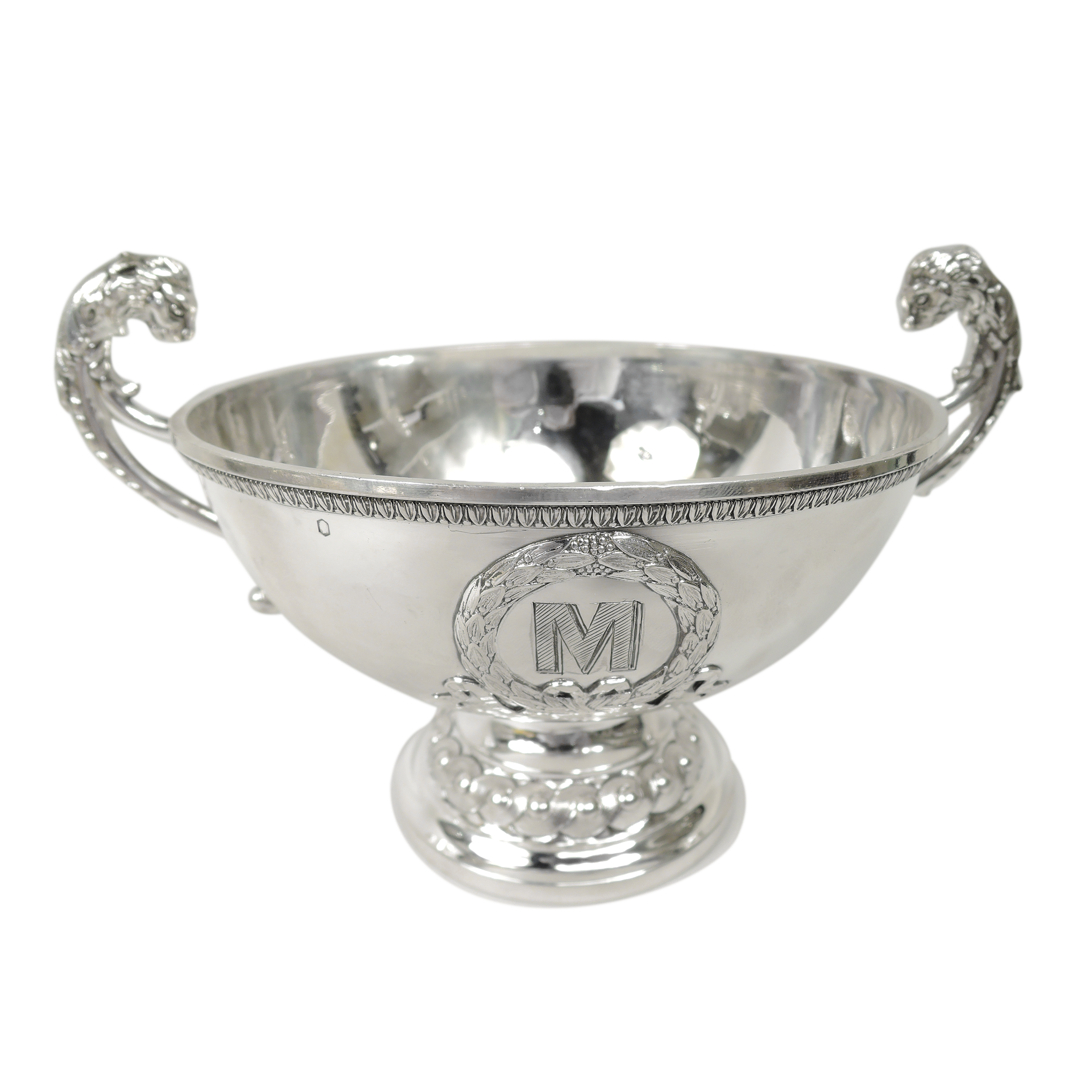 Victor Boivin Vintage French Empire Style Silver Bowl Available
