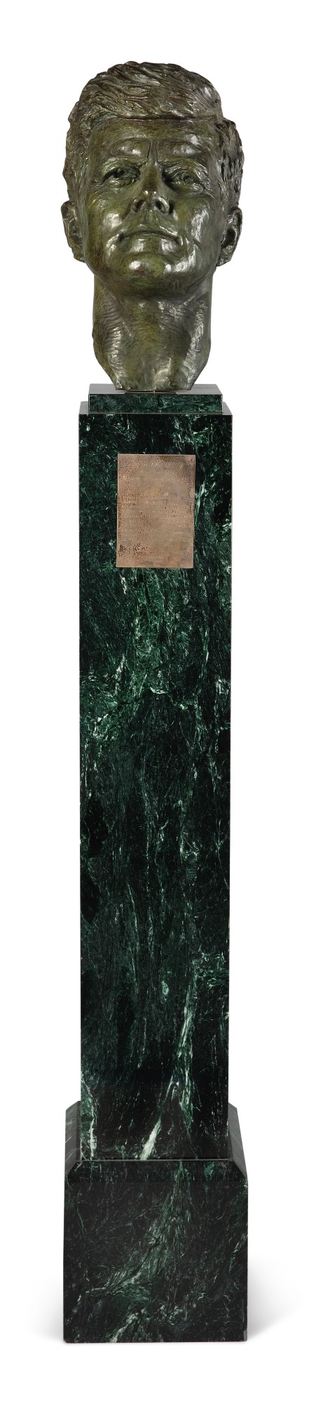 View full screen - View 2 of Lot 109. FELIX GEORGE WEIHS DE WELDON |  BUST OF JOHN F. KENNEDY.