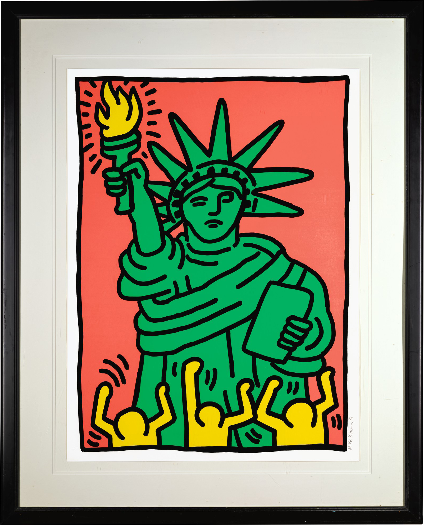 KEITH HARING | STATUE OF LIBERTY (L. P. 63) | Prints and Multiples ...