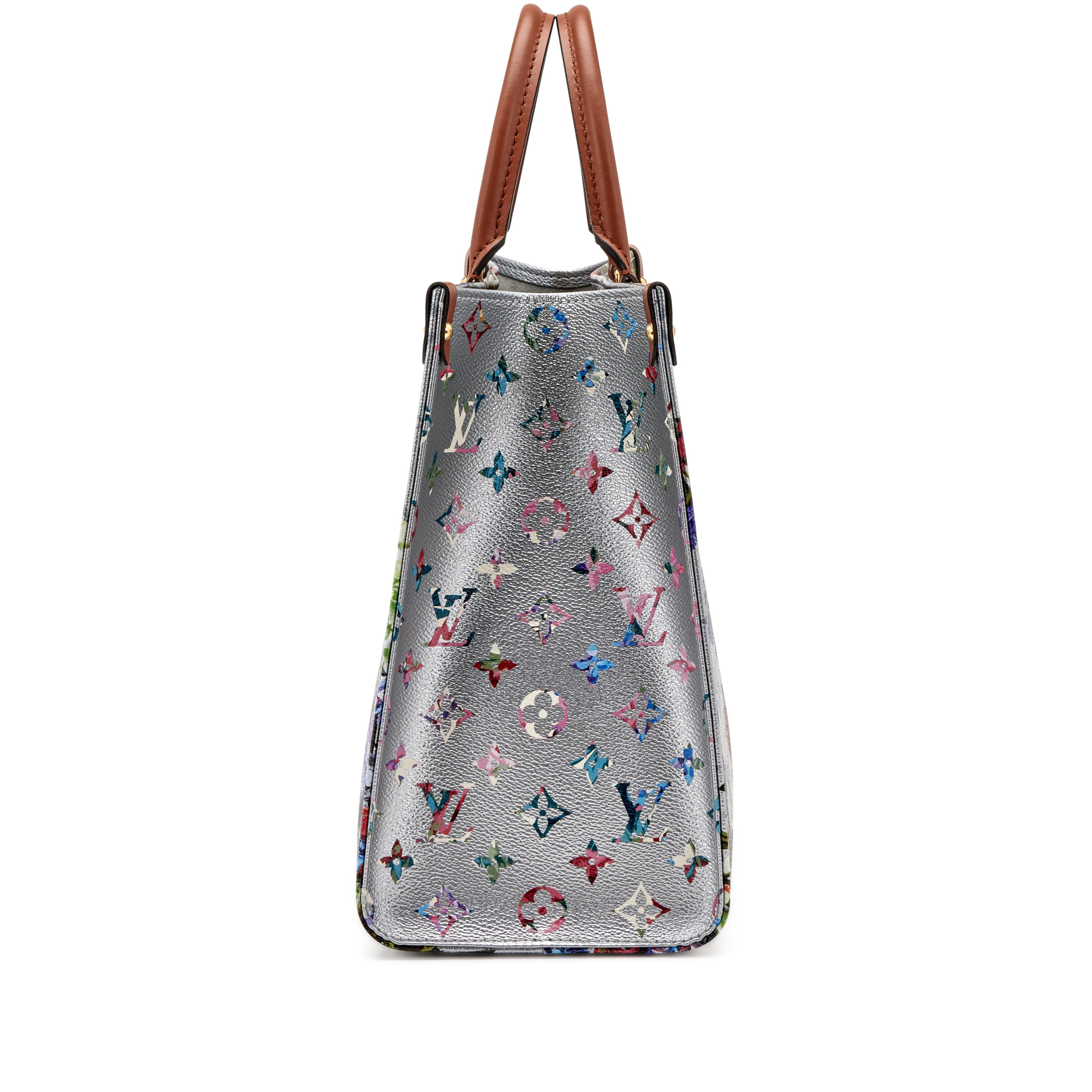 Louis Vuitton, Bags, Louis Vuitton Limited Edition Garden Capsule Silver  Floral Monogram Onthego Mm