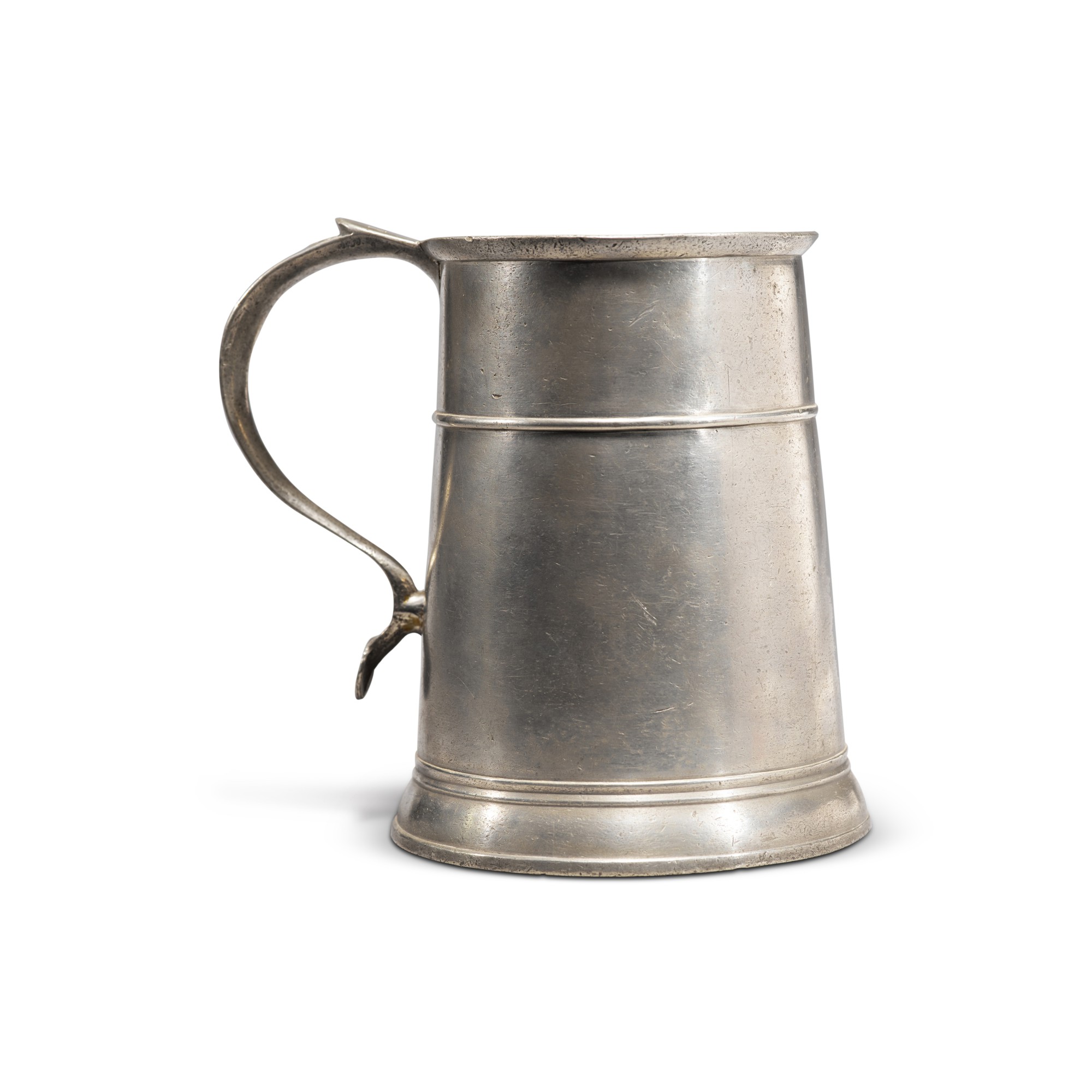 Rare American Pewter Mug, Boston, Circa 1760 The Collection of Mr