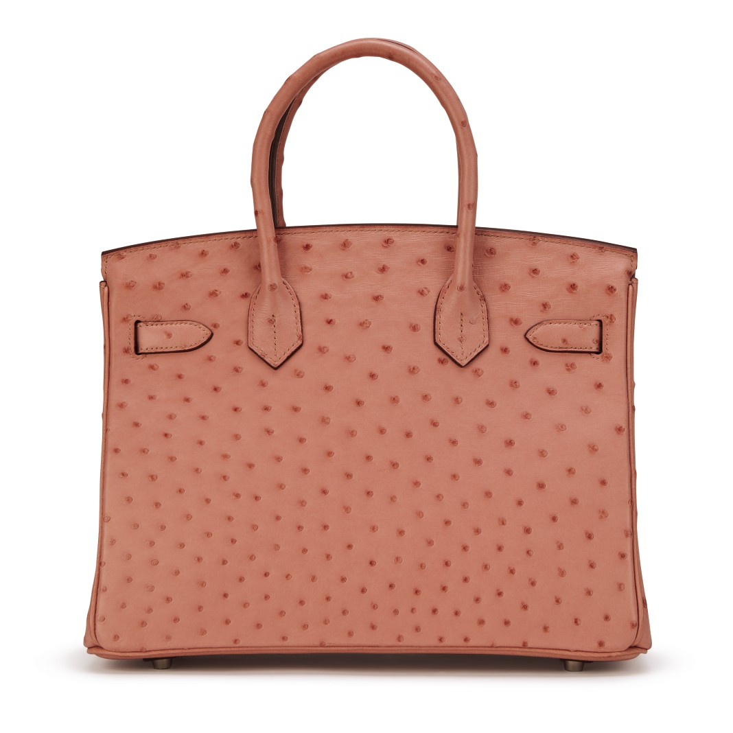 Hermès Terre Cuite Ostrich Birkin 30cm Palladium Hardware