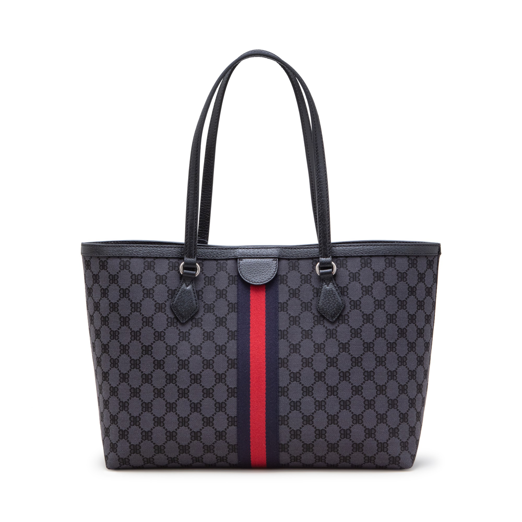 Black Monogram Jacquard Canvas Hacker Medium Graffiti Tote Silver Hardware, 2021 Black Monogram Jacquard Canvas Hacker Medium Graffiti Tote Silver Hardware, 2021