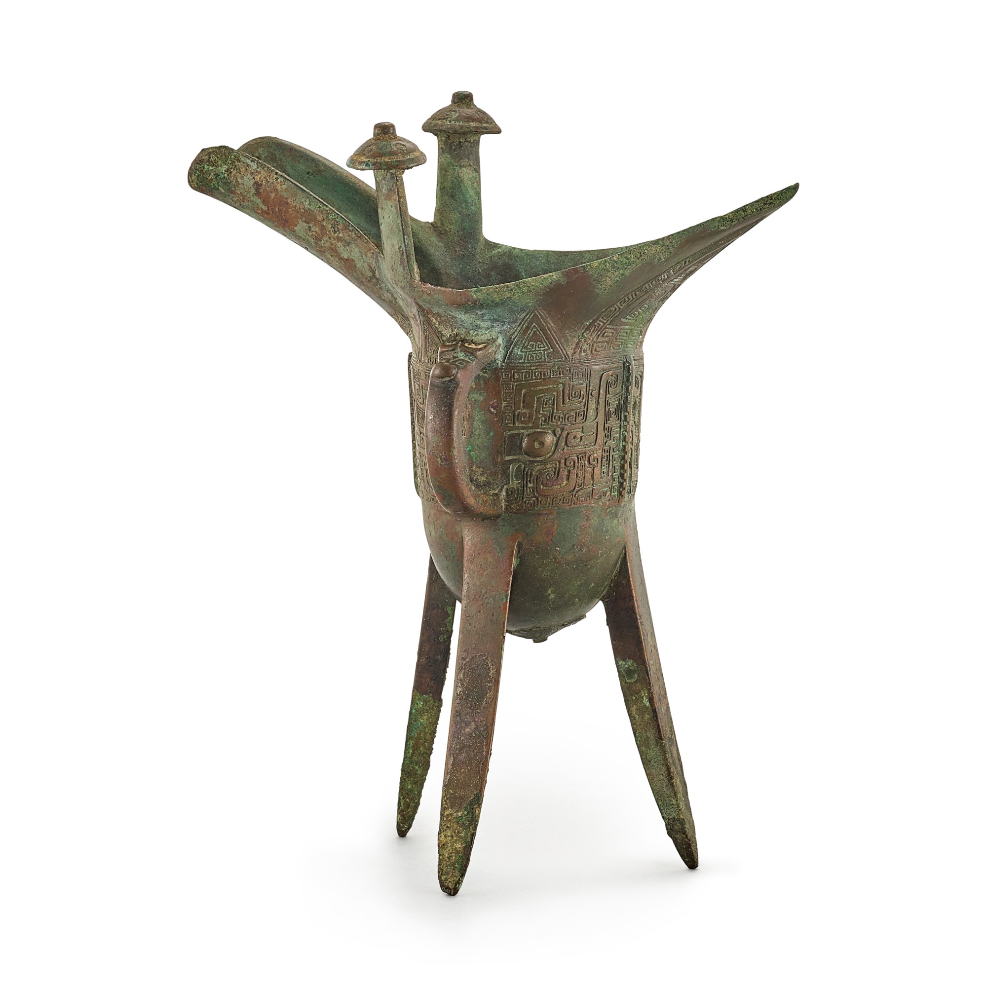 AN ARCHAIC BRONZE RITUAL WINE VESSEL, JUE LATE SHANG DYNASTY | 商末 ...