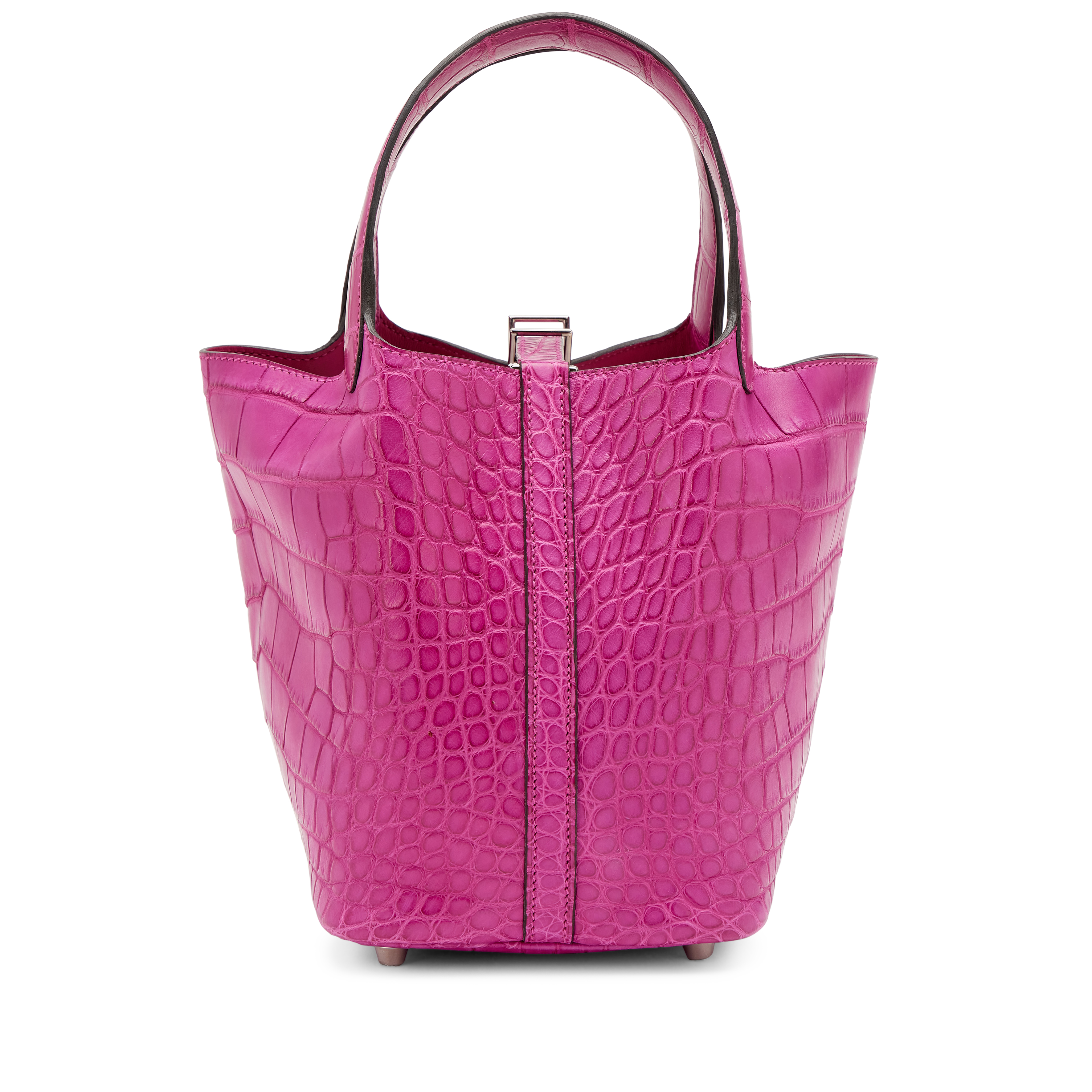 Hermès Rose Scheherezade Matte Mississippiensis Alligator Picotin
