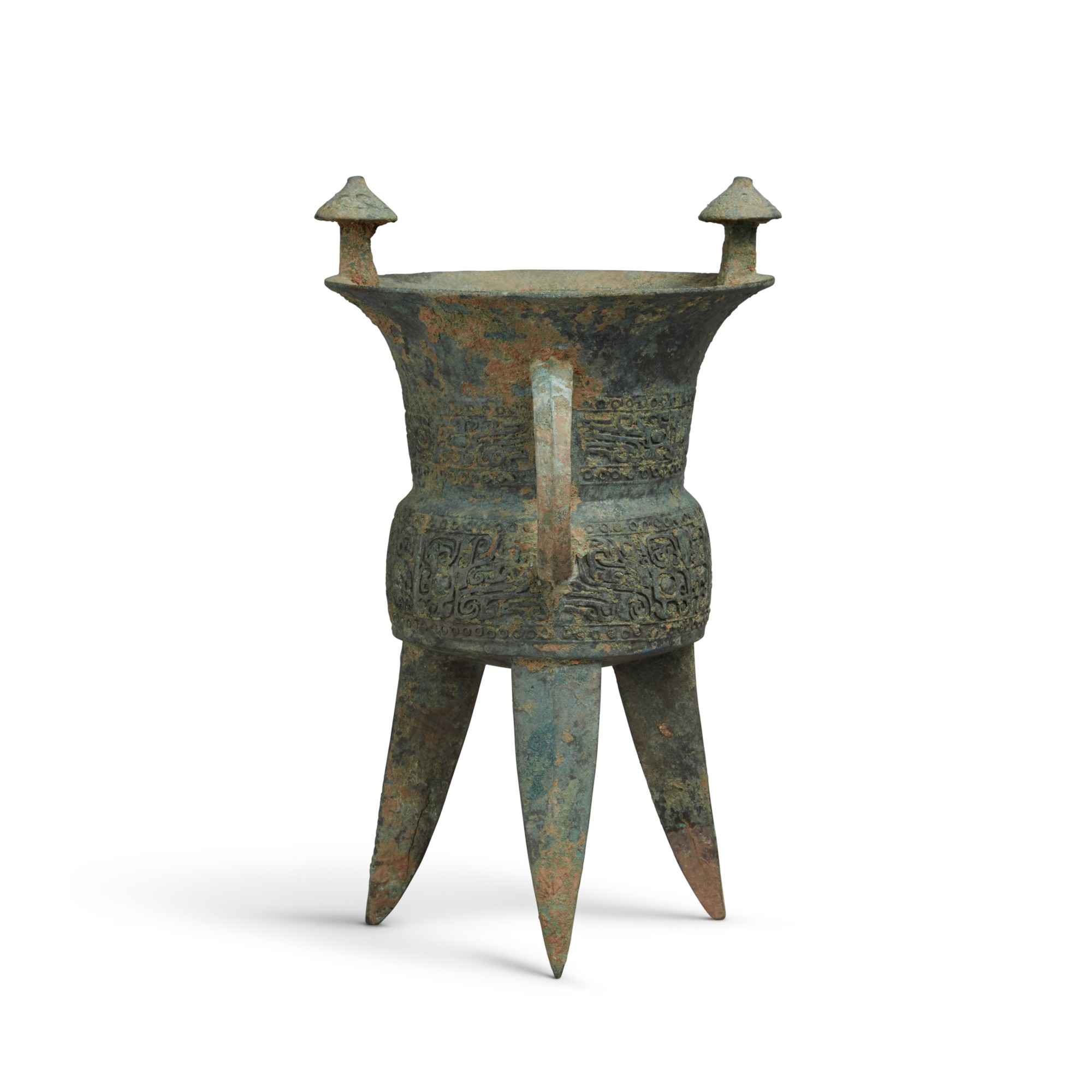 An archaic bronze ritual wine vessel (Jia), Middle Shang dynasty | 商中期 ...