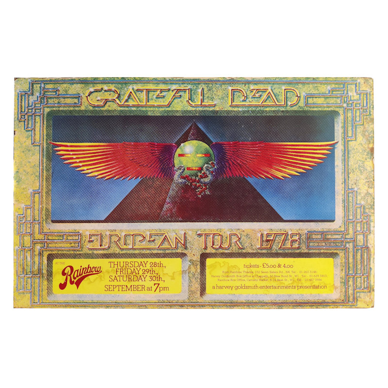 Grateful Dead Vintage The Grateful Dead European Tour Concert