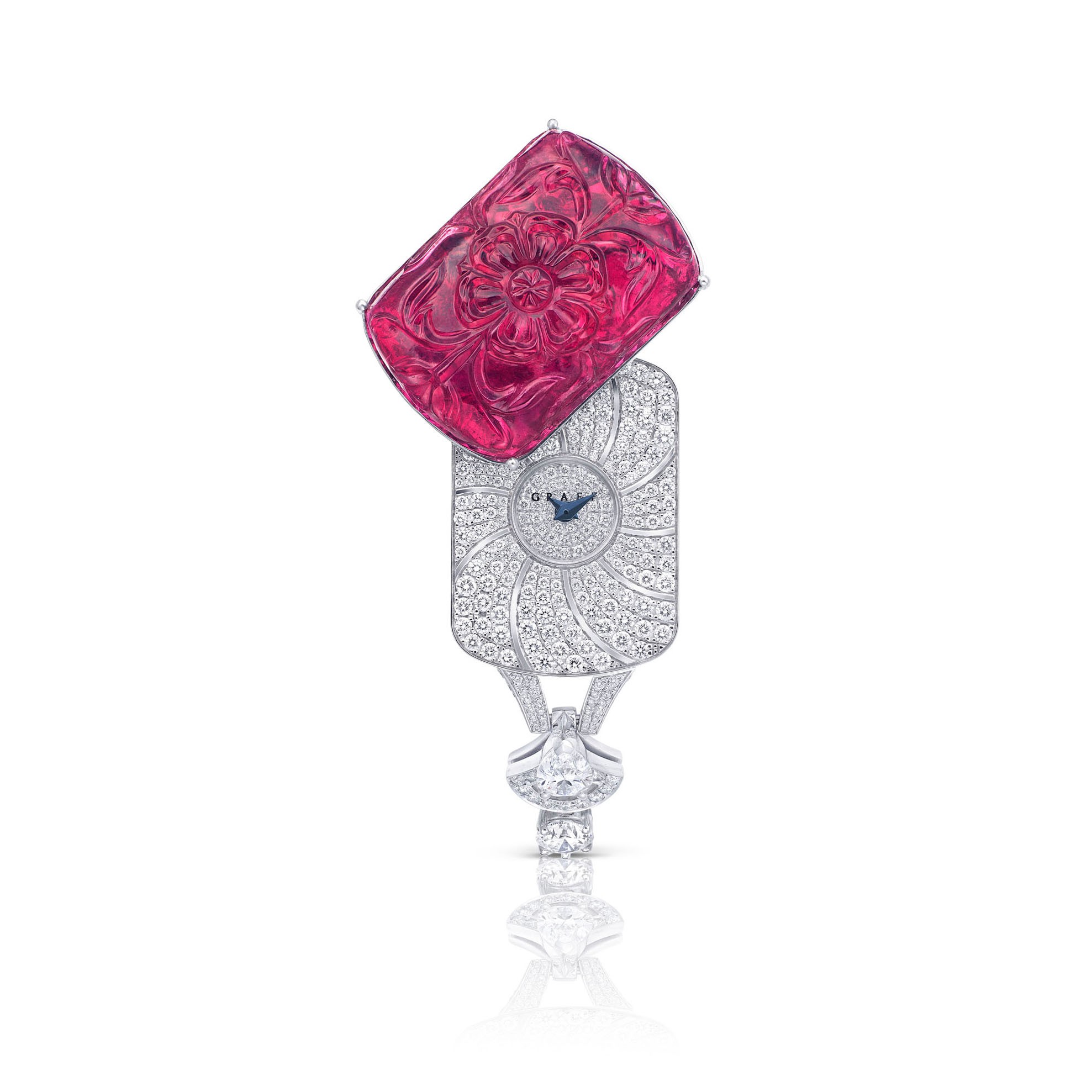 GRAFF | UNIQUE RUBELLITE AND DIAMOND WRISTWATCH | The Weekly Edit: Fine ...