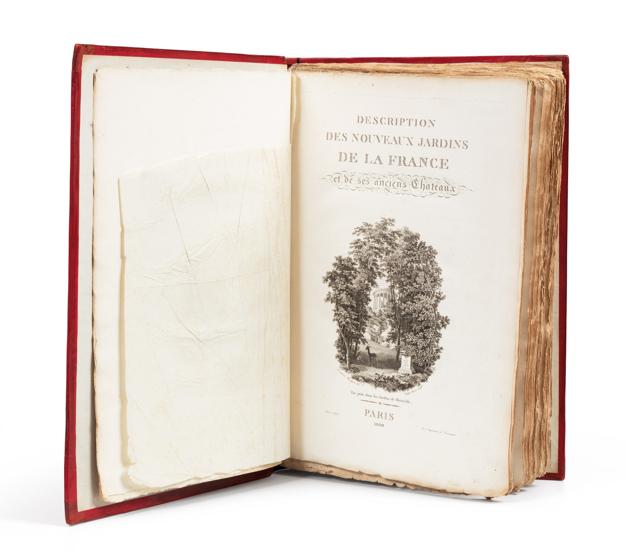 Description des nouveaux jardins de la France...Paris, 1808. Demi ...
