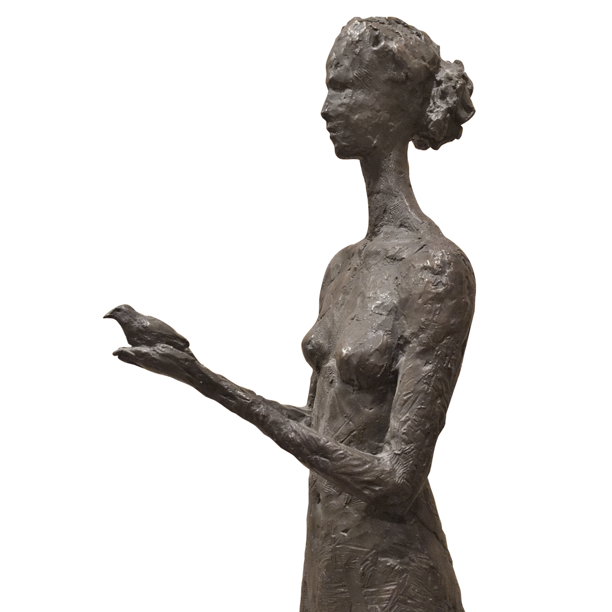 鳥の女性像 Tom Corbin Vintage Woman With Bird Available For Immediate Sale At