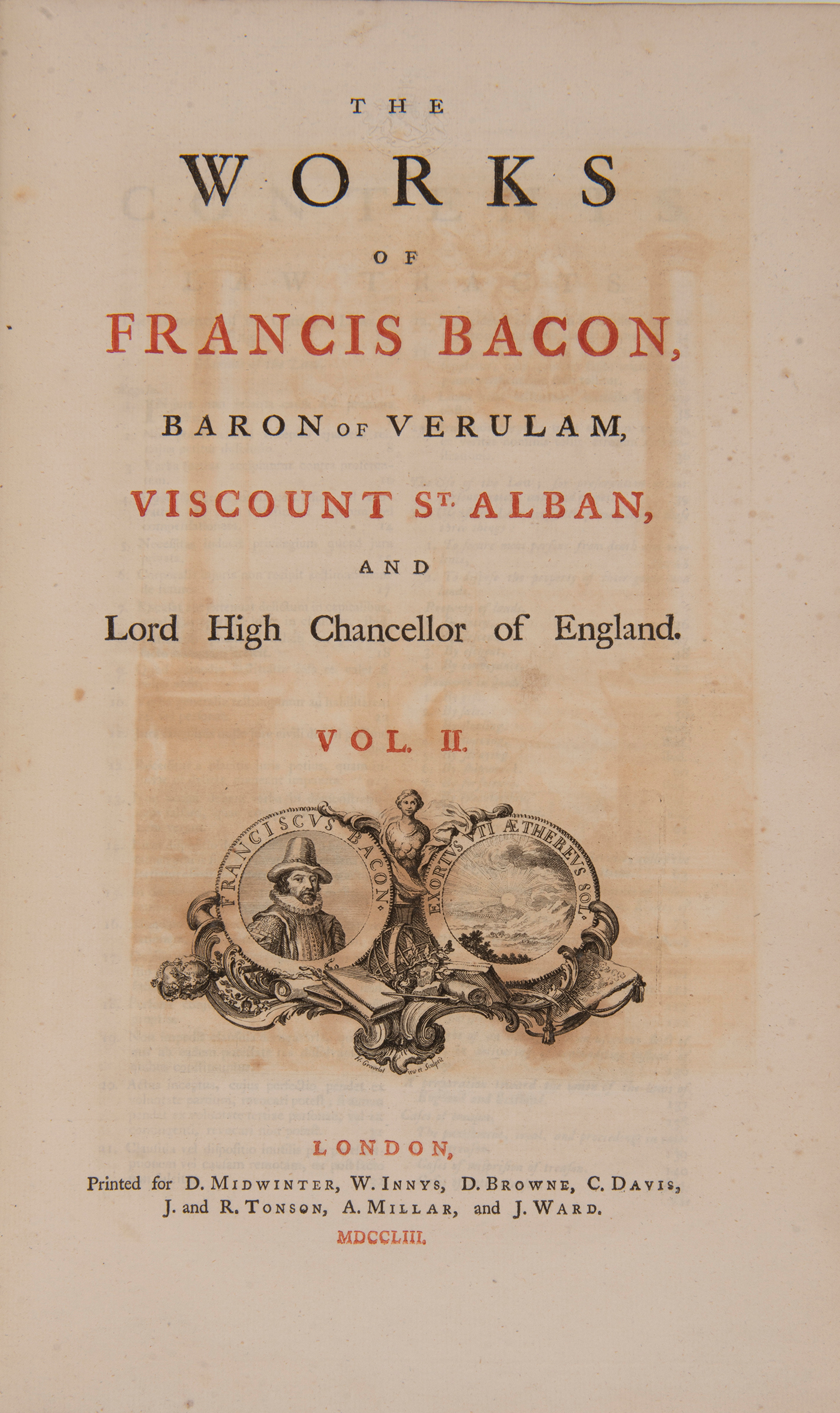 Francis Bacon Antique The Works Of Francis Bacon Available